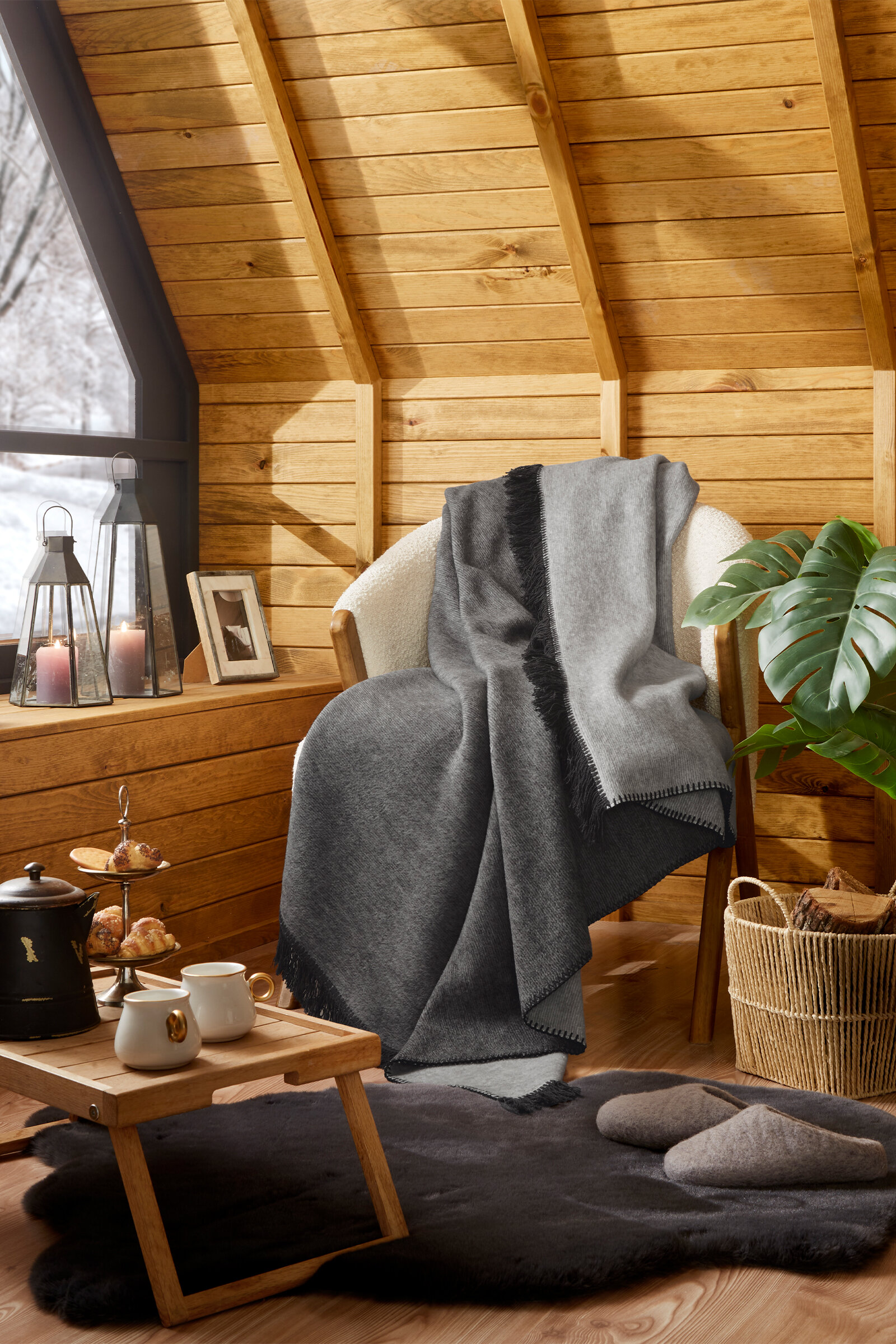 Özdilek Starry Çift Kişilik Pamuklu Battaniye 180x220 cm