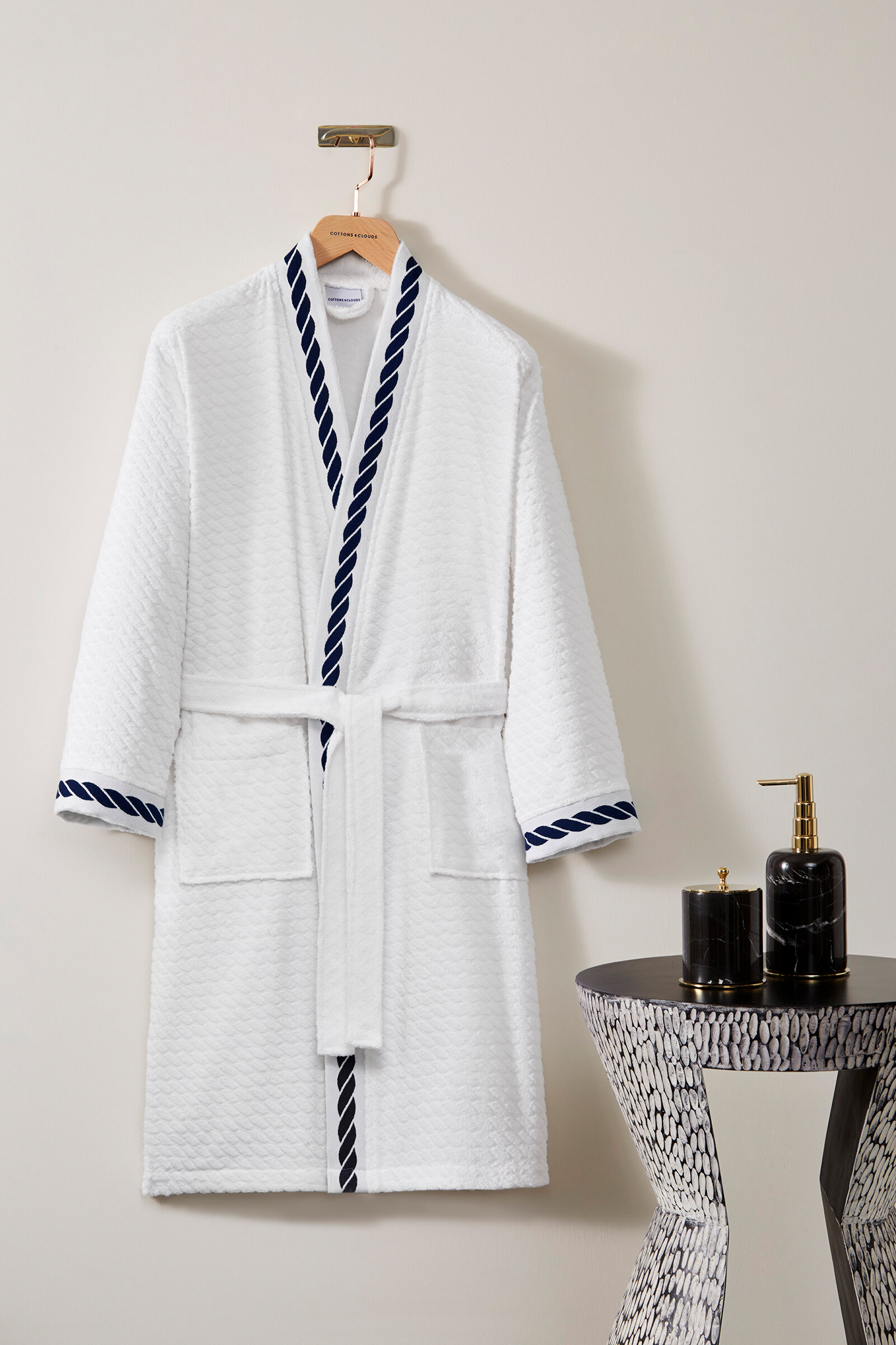 Cottons & Clouds Rope Kimono Bornoz