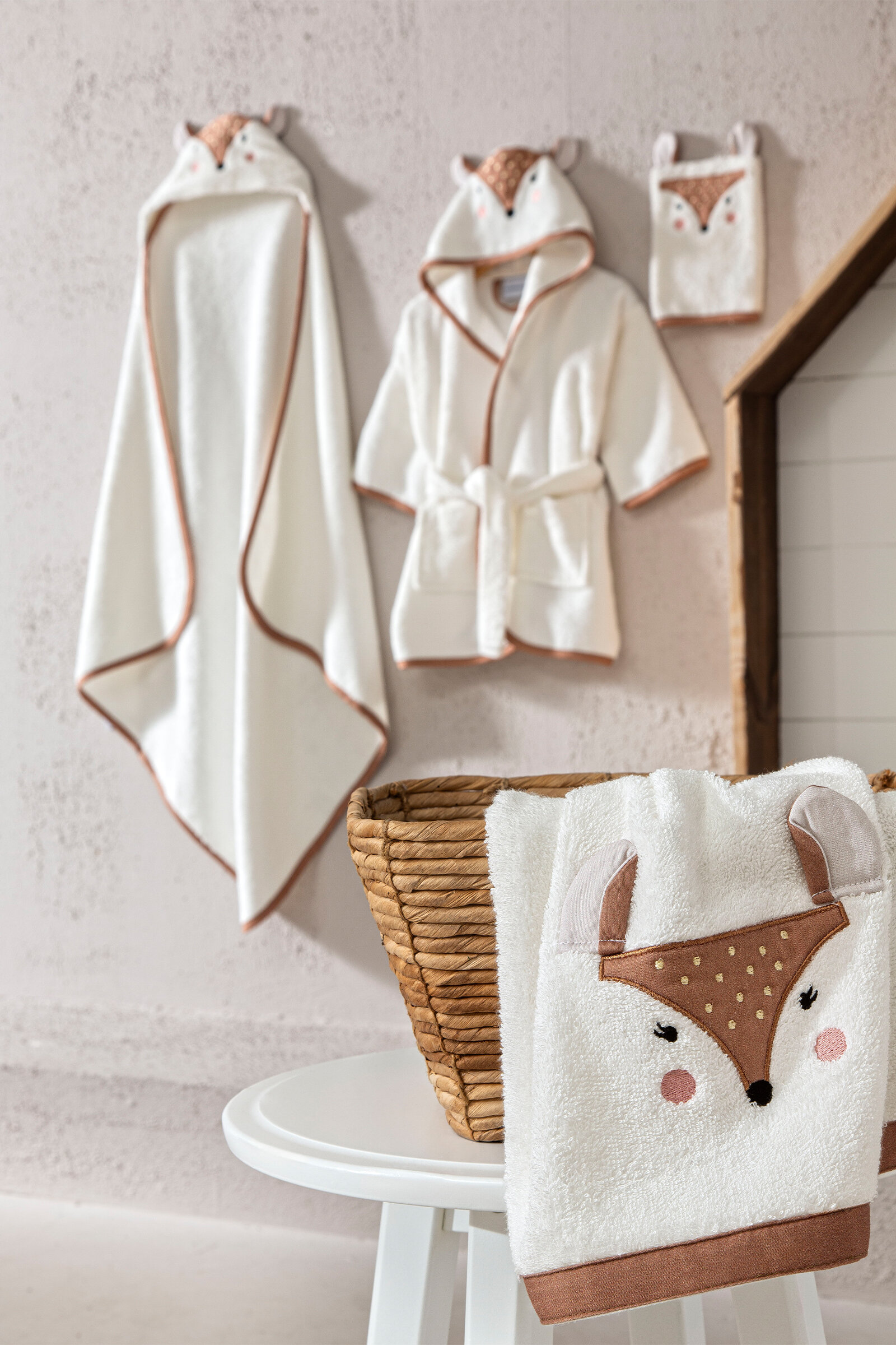 Cottons & Clouds Little Fox El ve Yüz Havlusu 50 x 90 cm