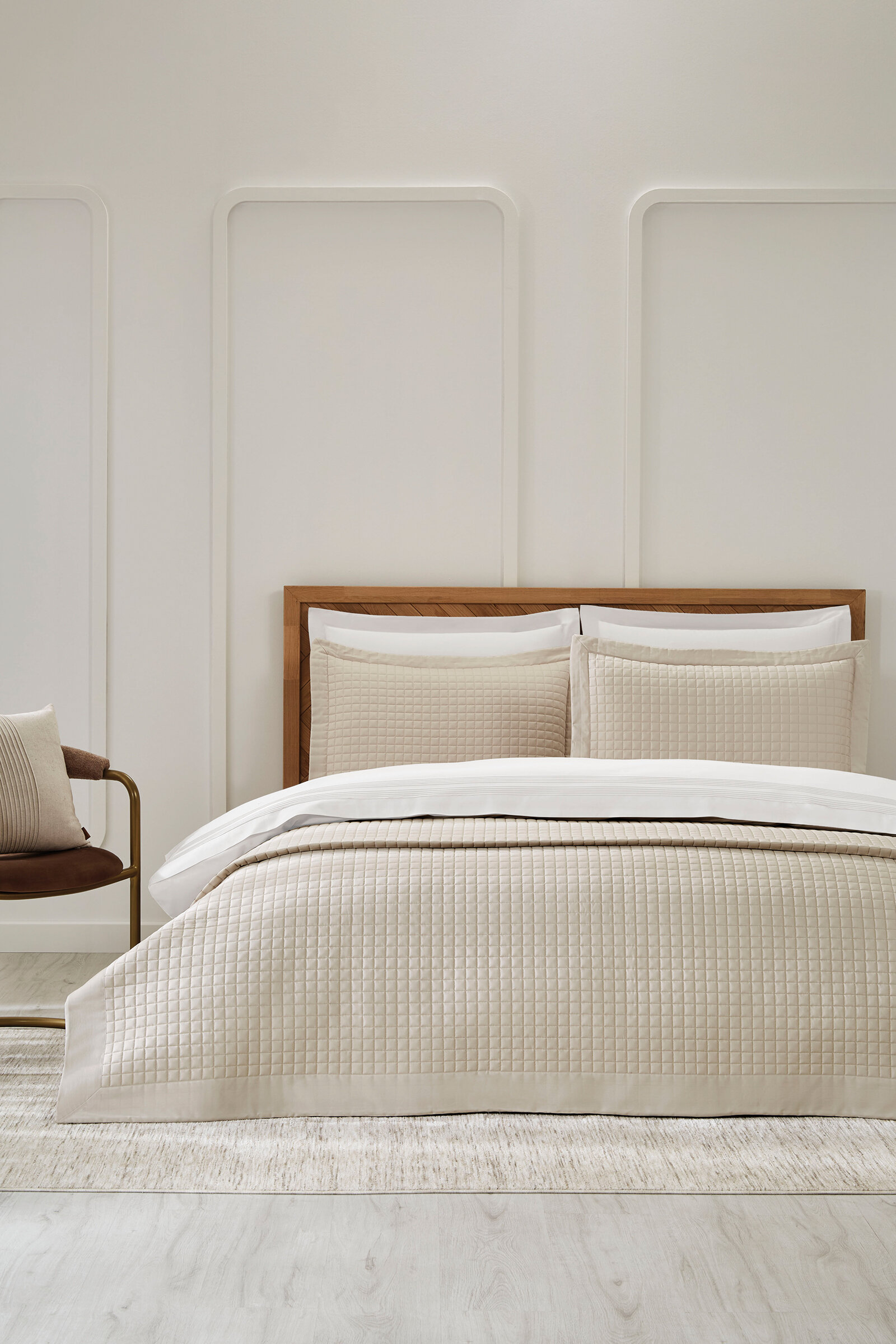 Cottons & Clouds Checked Çift Kişilik Yatak Örtüsü 260 x 270 cm