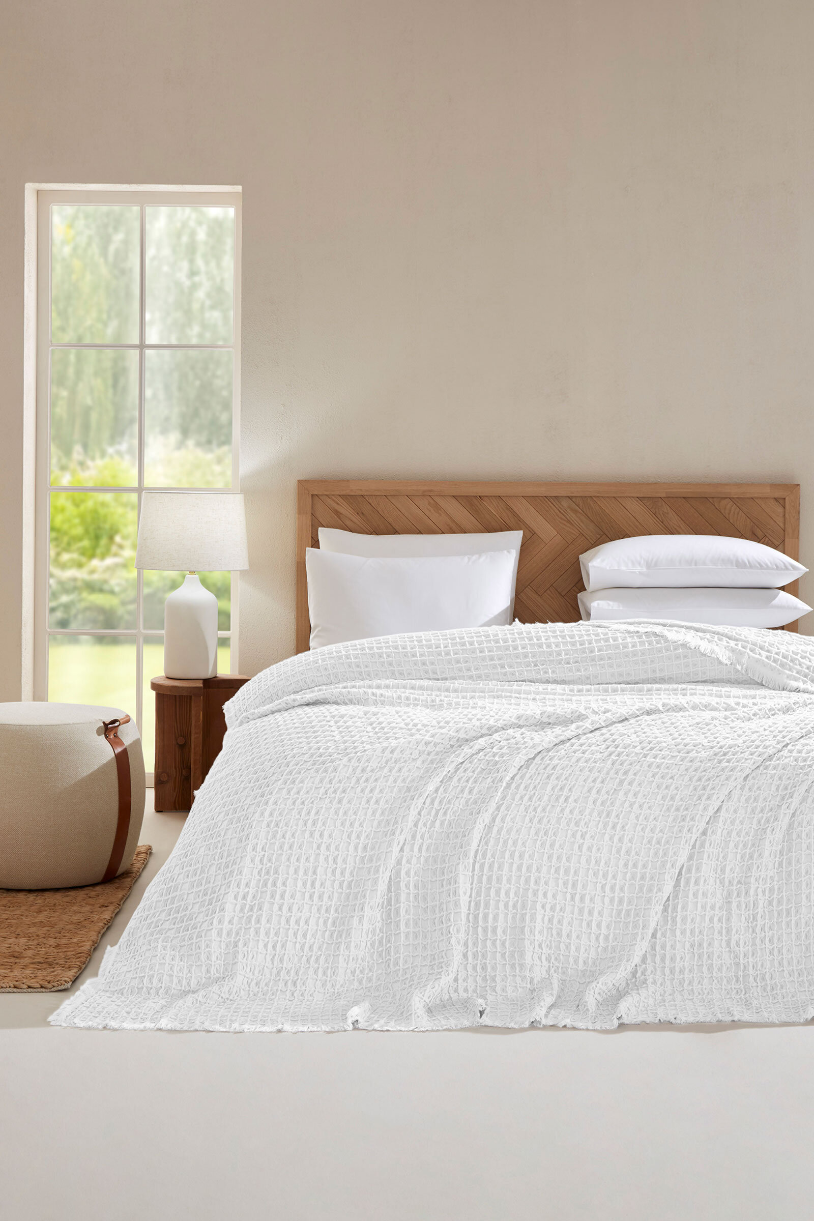 Cottons & Clouds Diagonal Çift Kişilik Yatak Örtüsü 240 x 250 cm