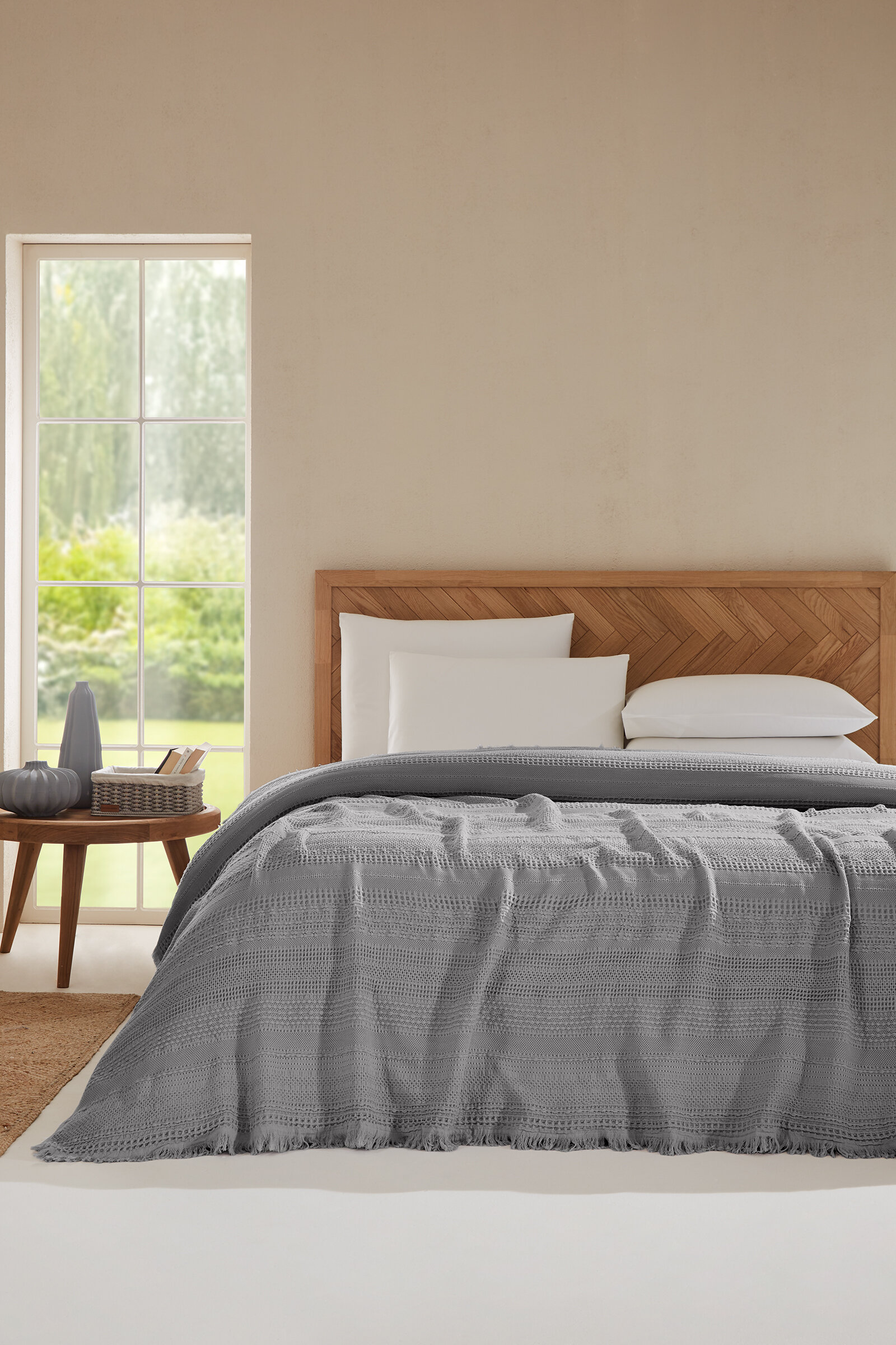 Cottons & Clouds Tribal Çift Kişilik Yatak Örtüsü 240 x 250 cm