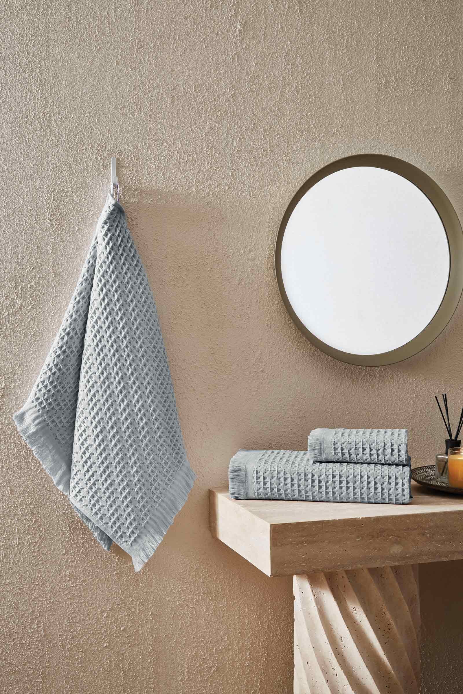 Cottons & Clouds Waffle Diogonal Banyo Havlusu 70 x 140 cm