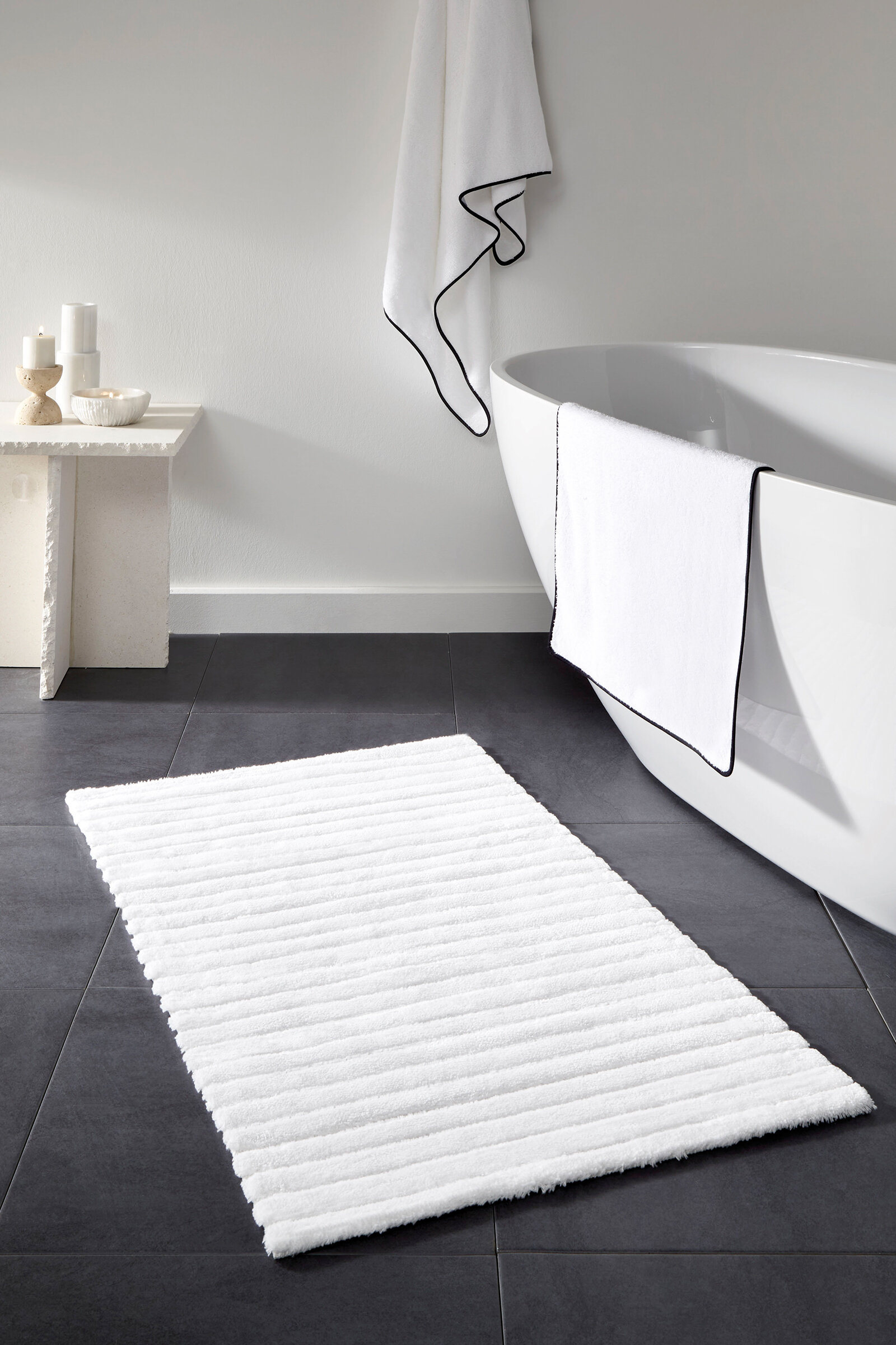 Cottons & Clouds Stripe Banyo Paspası 61 x 102 cm