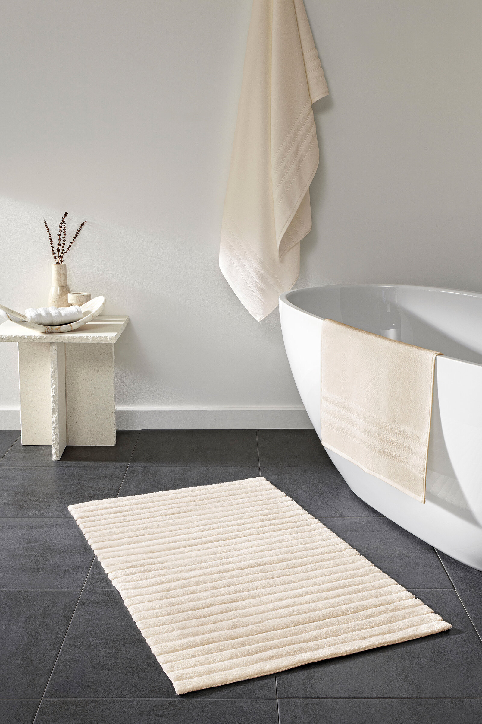 Cottons & Clouds Stripe Banyo Paspası 61 x 102 cm