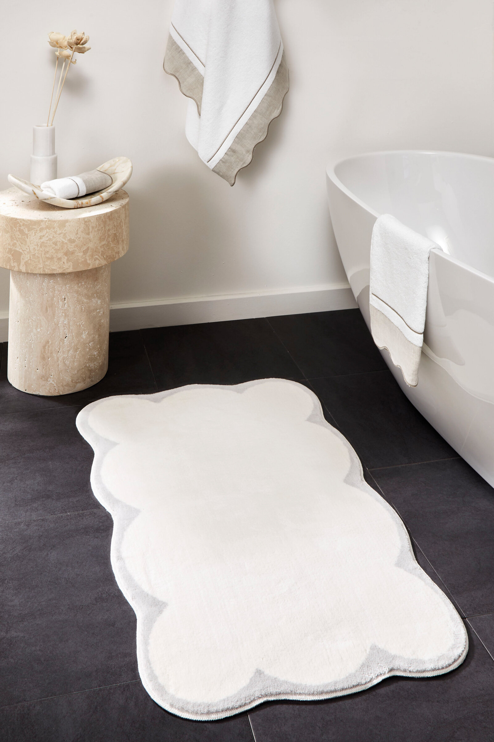 Cottons & Clouds Retro Banyo Paspası 61 x 102 cm