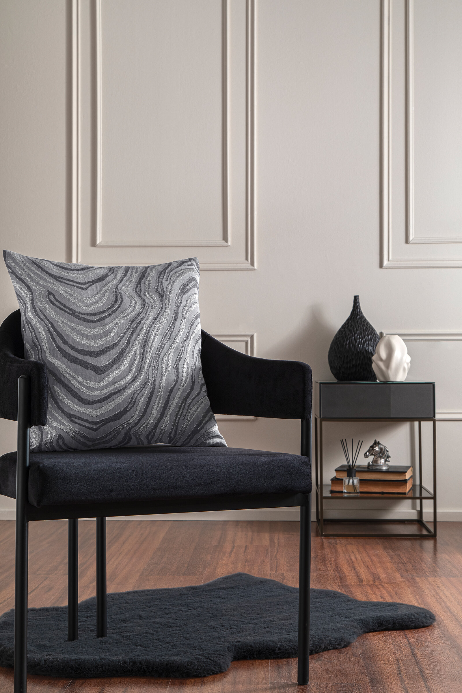 Cottons & Clouds Marble Kırlent 45 x 45 cm