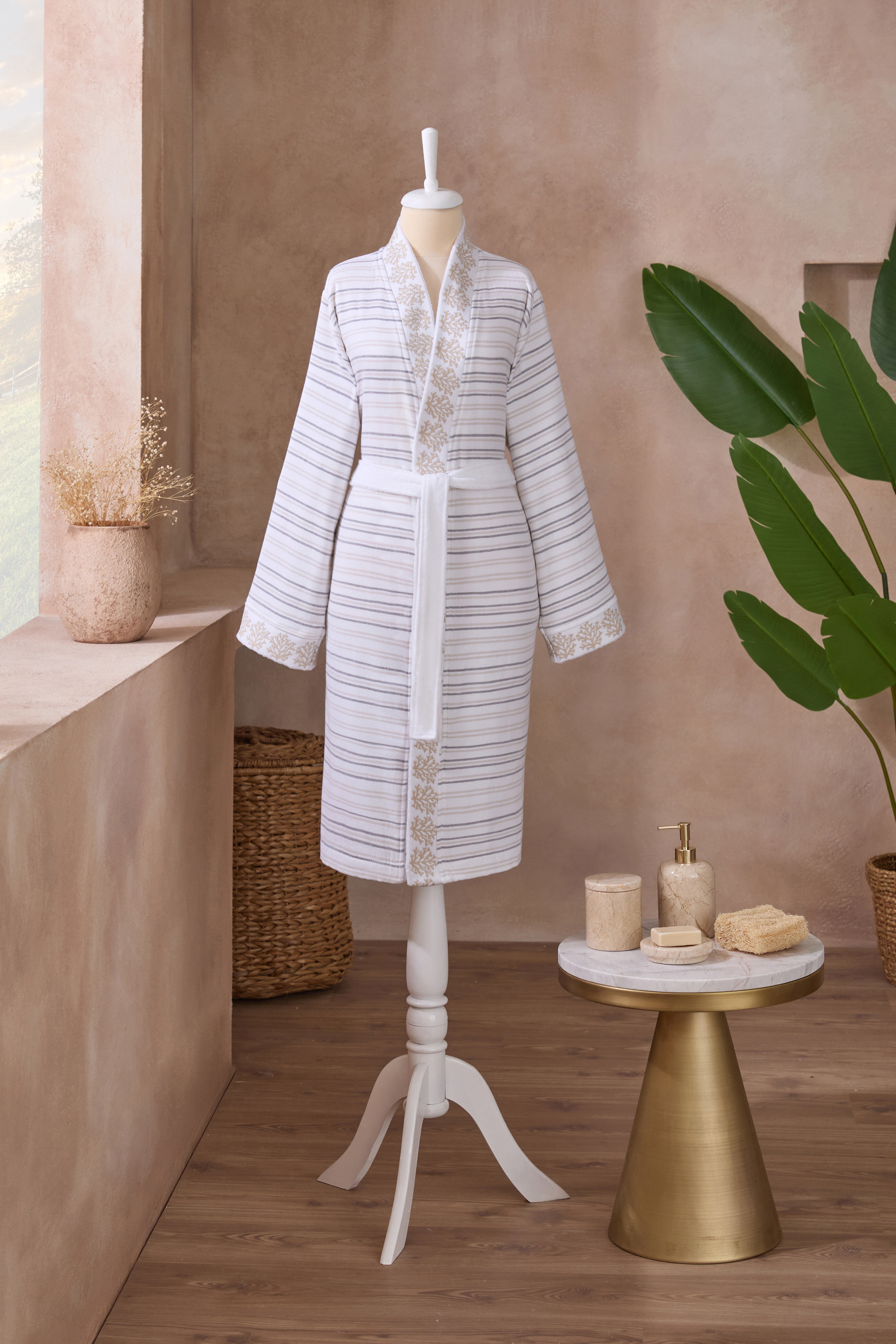 Özdilek Sea Line Peştamal Kimono Bornoz