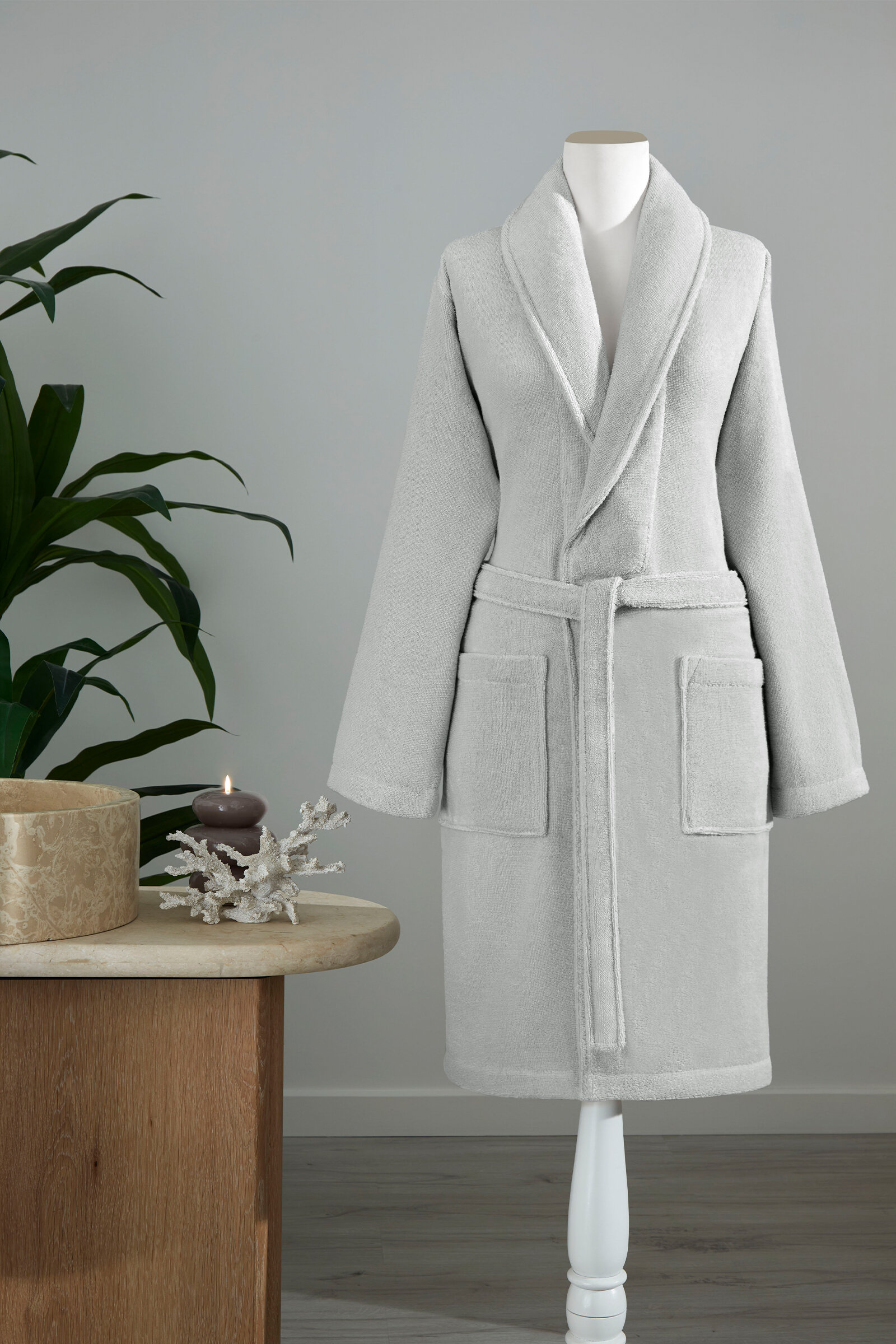 Özdilek Colored Şal Yaka Bornoz