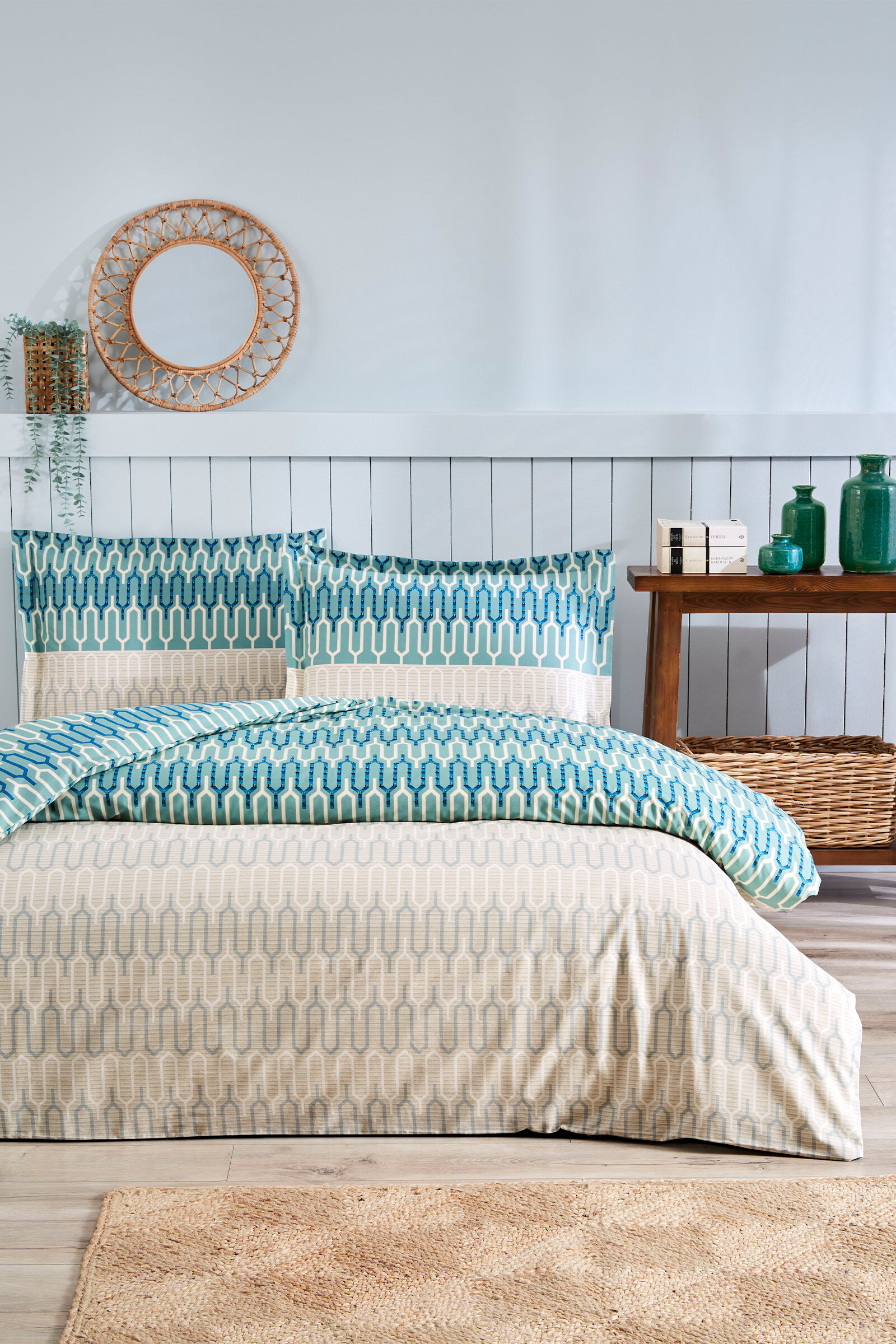 Özdilek Flame Stitch Çift Kişilik Nevresim Takımı