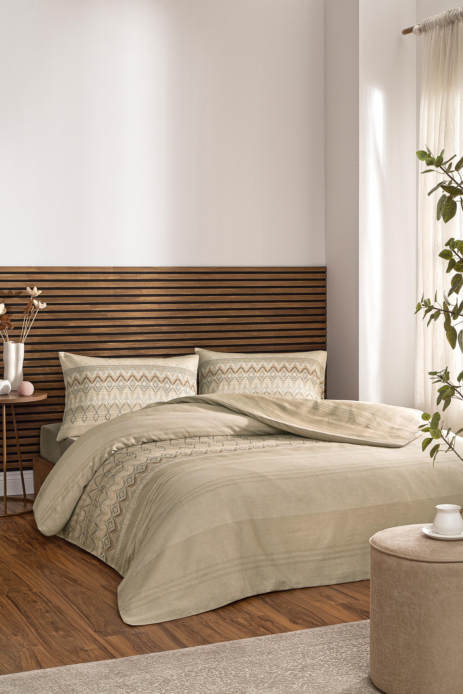 Özdilek Herringbone Çift Kişilik Soft Life Saten Nevresim Takımı