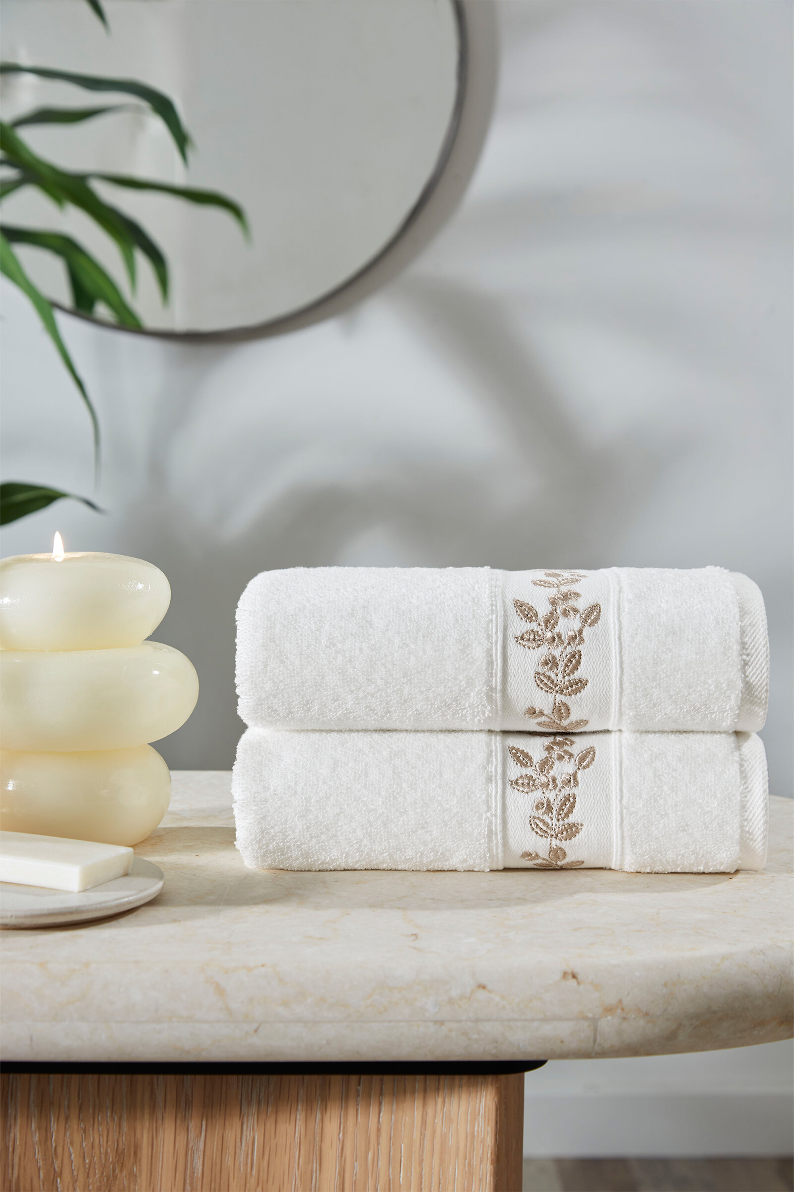 Özdilek Jardin Nakışlı El ve Yüz Havlusu 50x90 cm