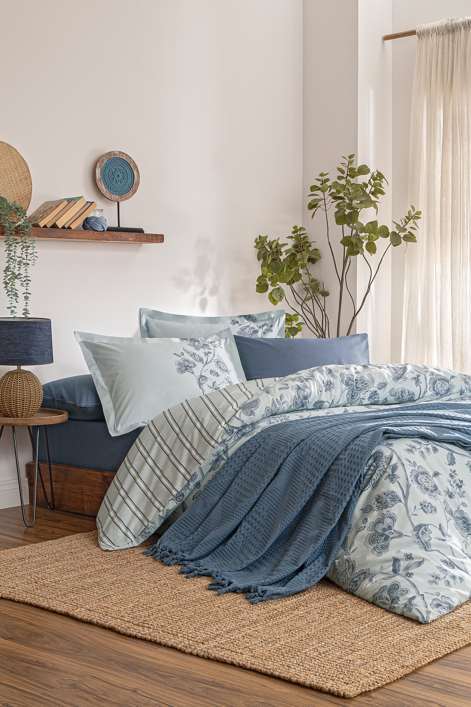 Özdilek Fresque Çift Kişilik Pikeli Nevresim Takımı