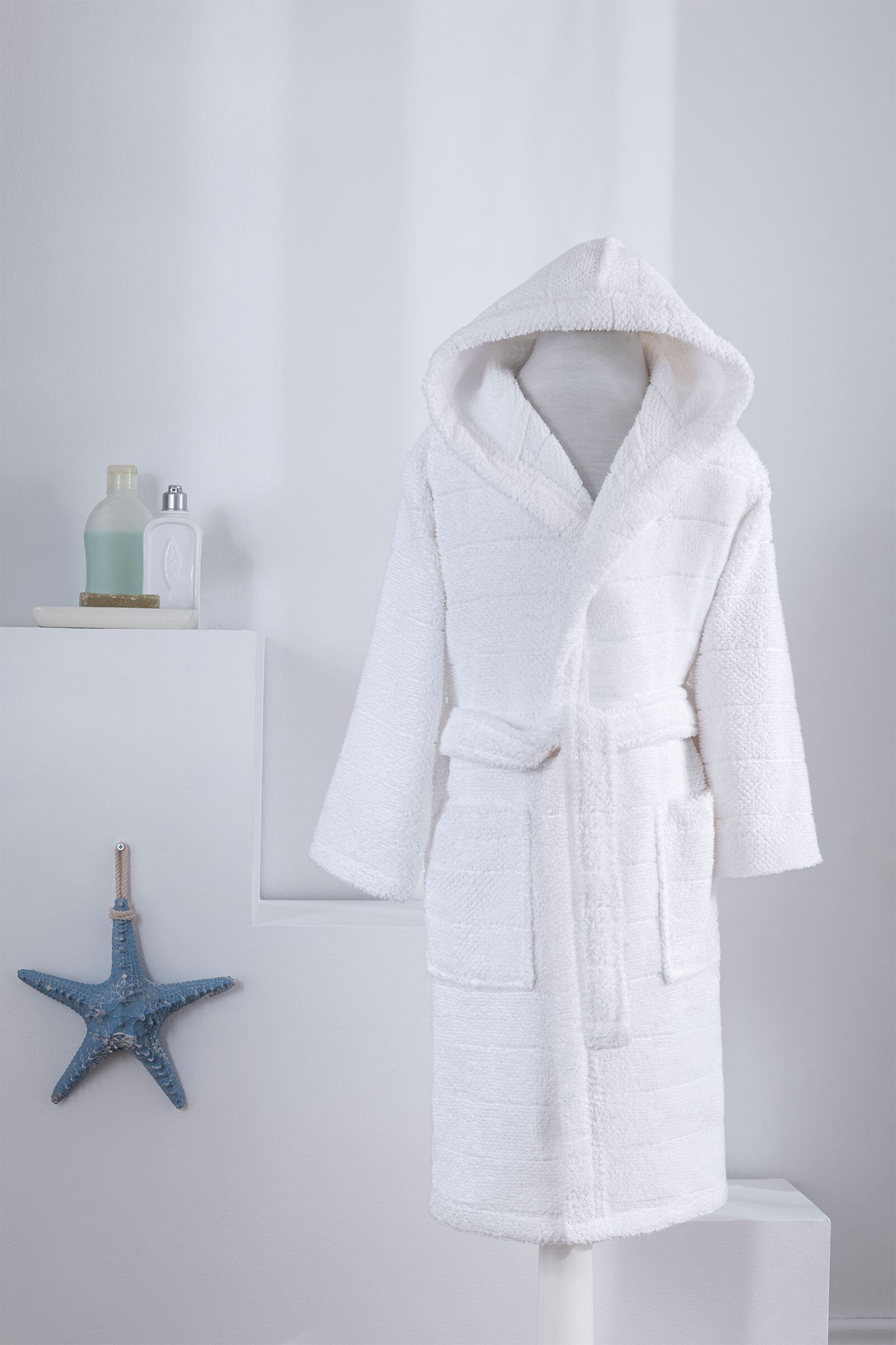 Özdilek Douce Kapüşonlu Çocuk Bornozu 5/6 Yaş