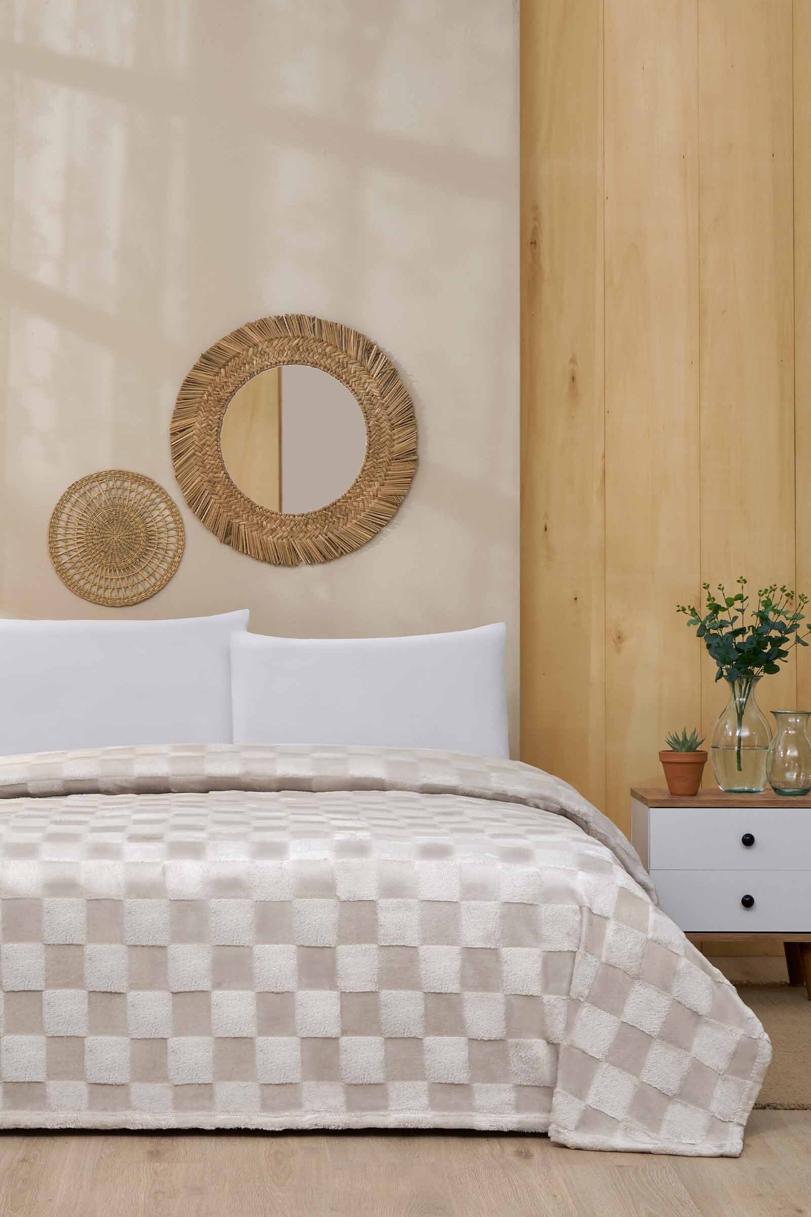 Özdilek Gingham Çift Kişilik Battaniye 200x220 cm