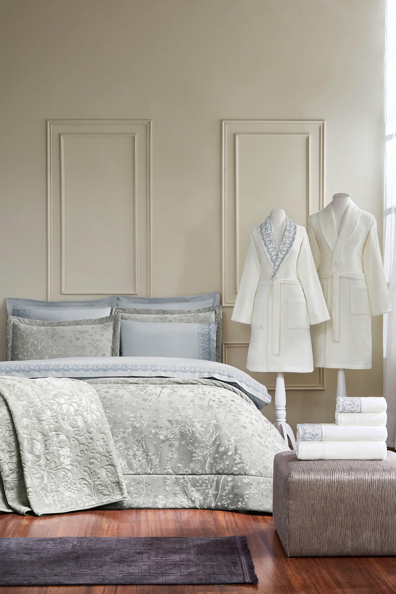 Özdilek Flowerland Çift Kişilik Çeyiz Seti 16 Parça