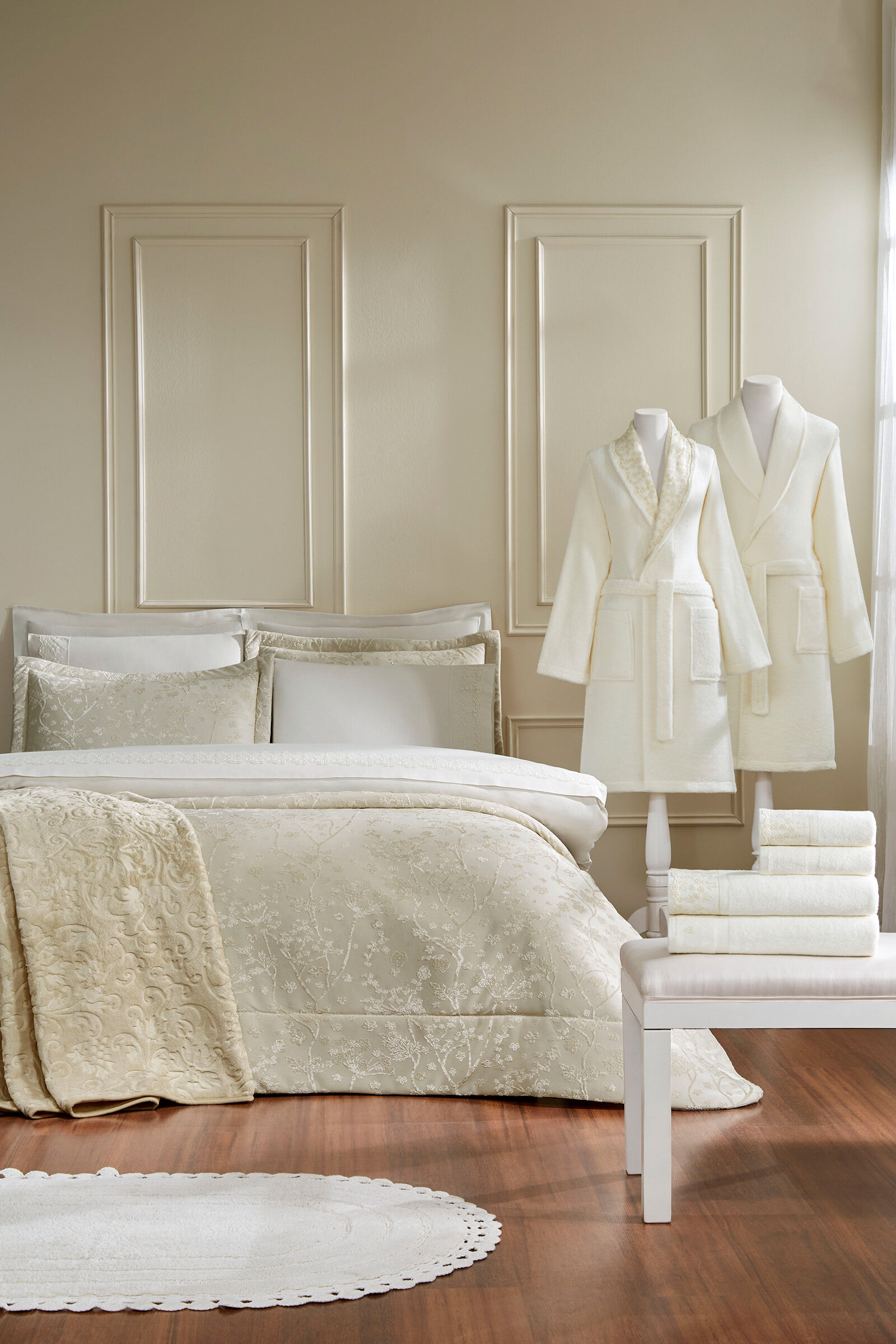 Özdilek Flowerland Çift Kişilik Çeyiz Seti 16 Parça