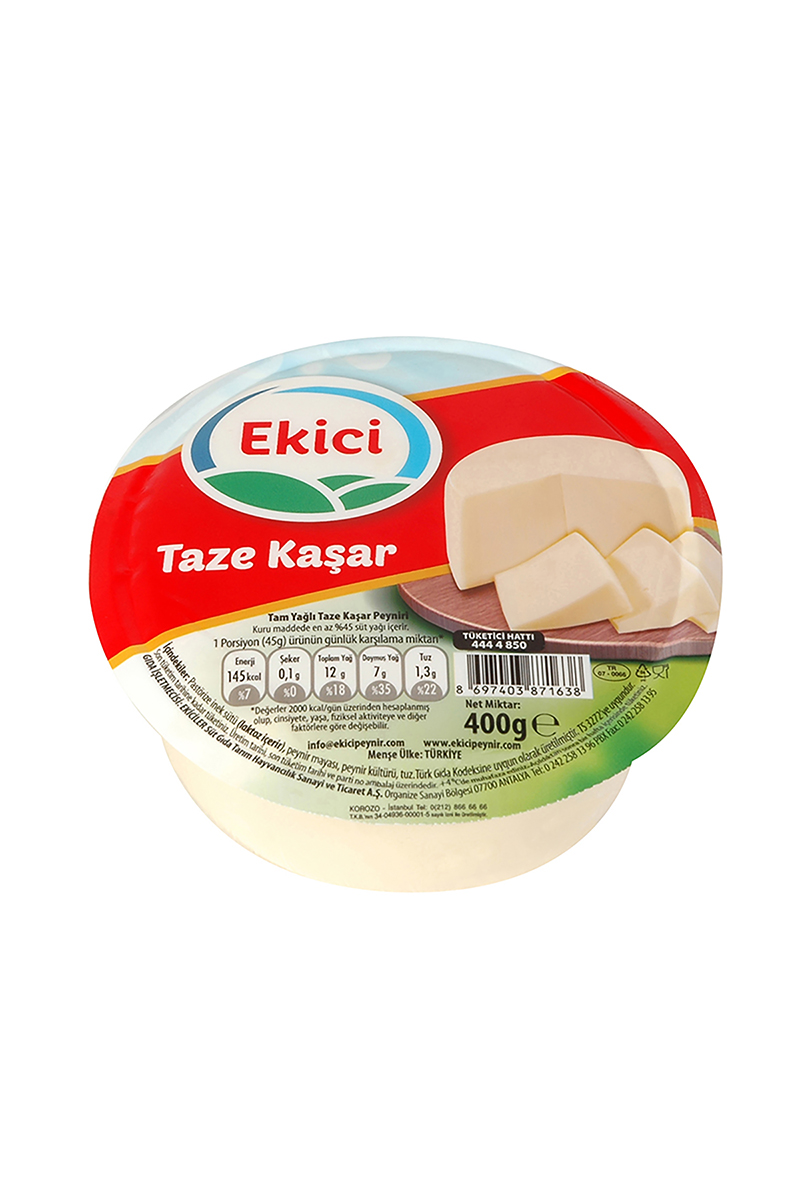 Ekici Taze Kaşar Peyniri 400 G