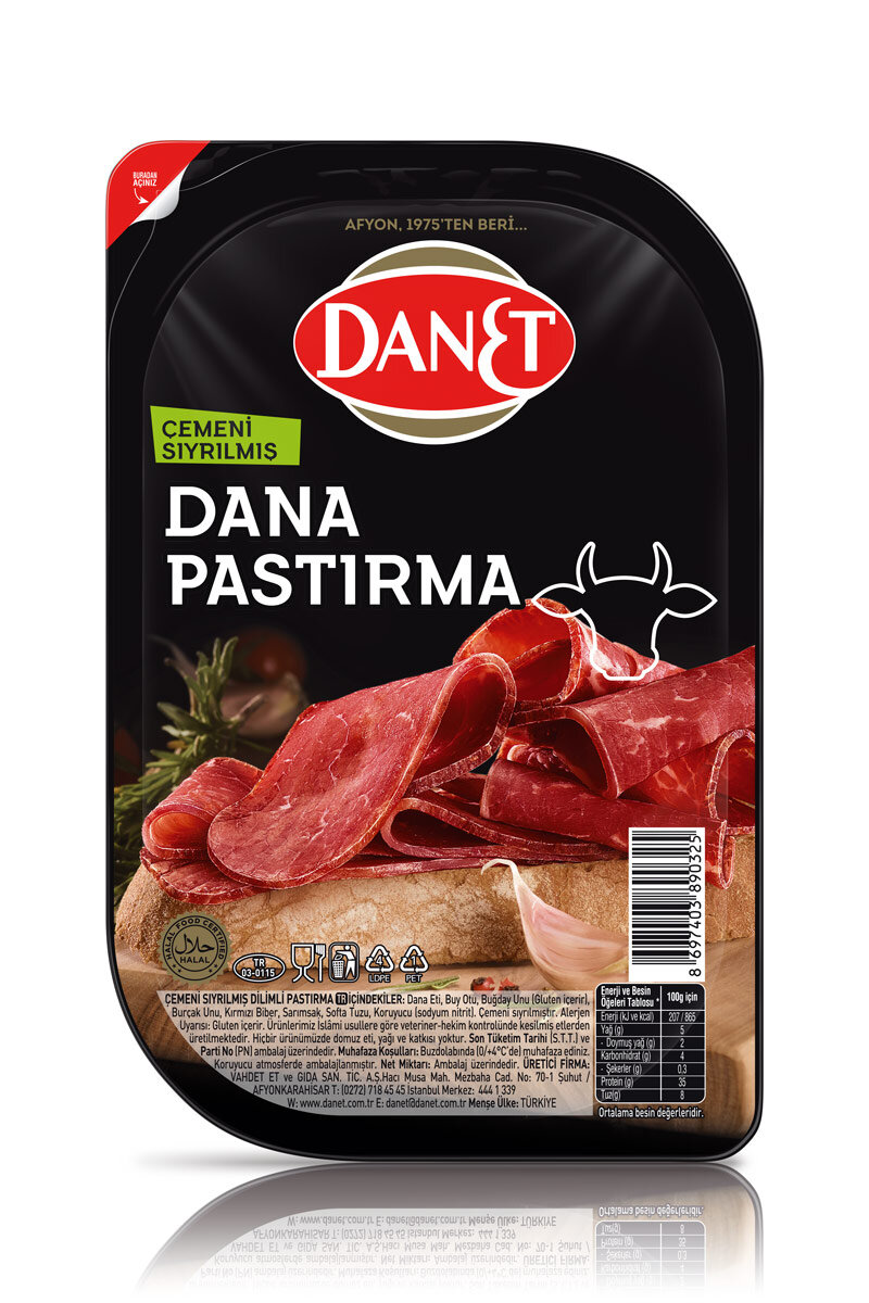 Danet Çemensiz Pastırma 70 G