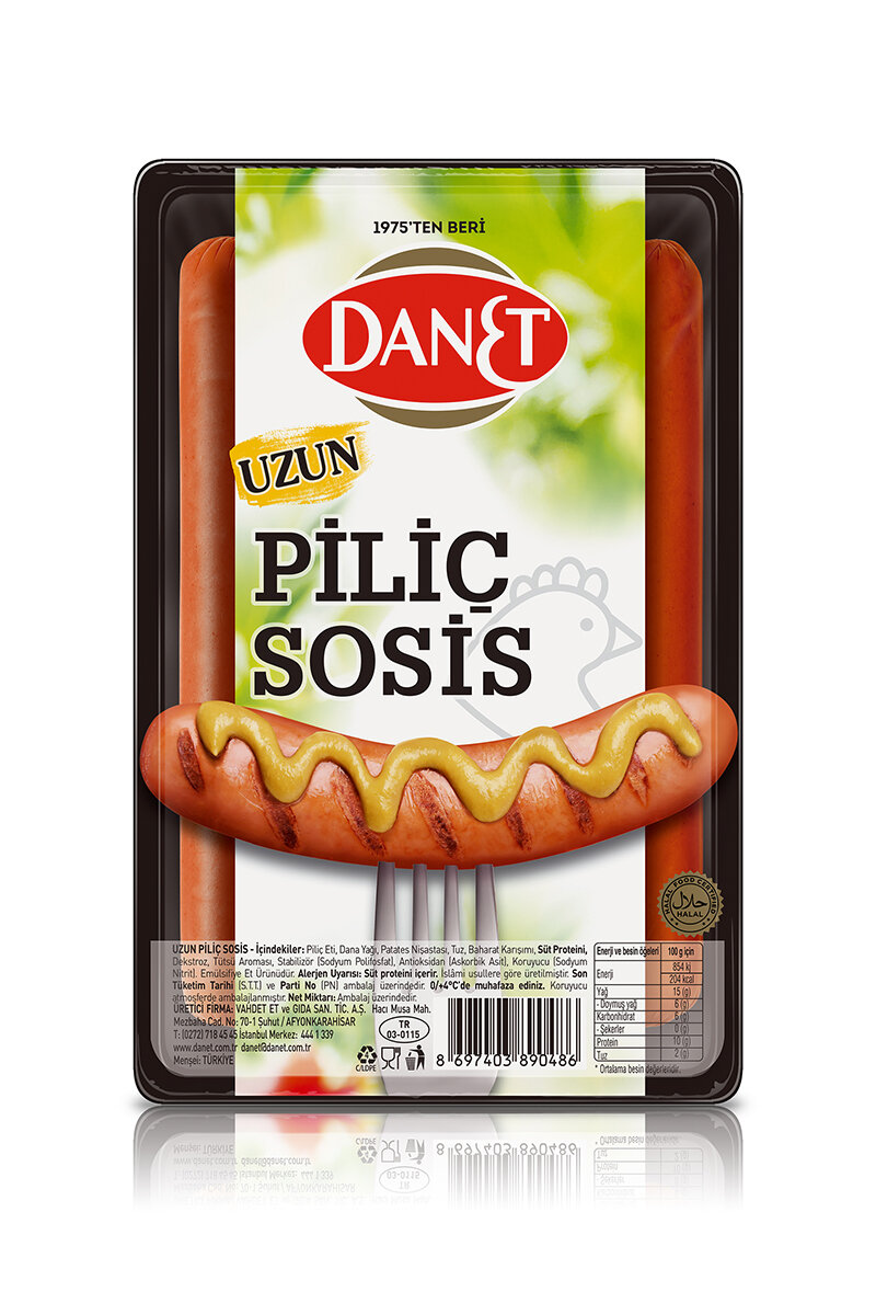 Danet Piliç Uzun Sosis 250 G