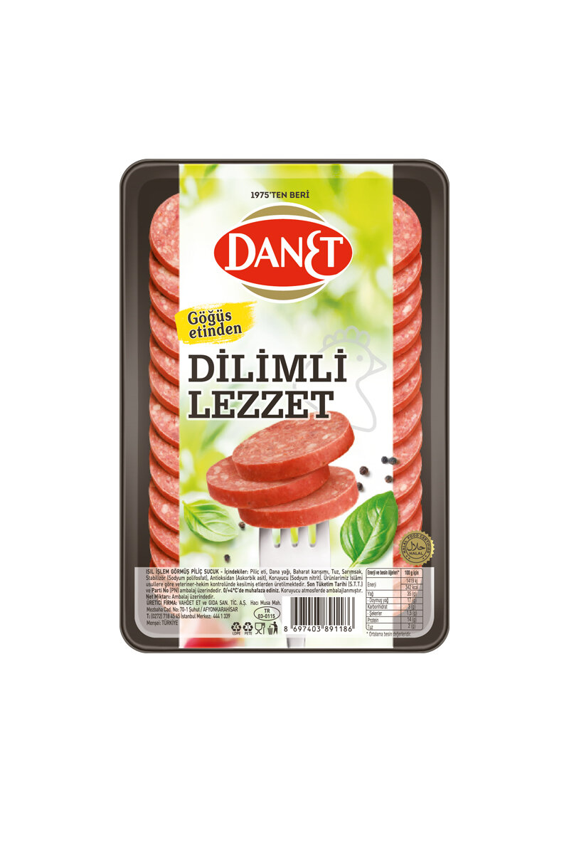 Danet Piliç Dilimli Sucuk 250 G
