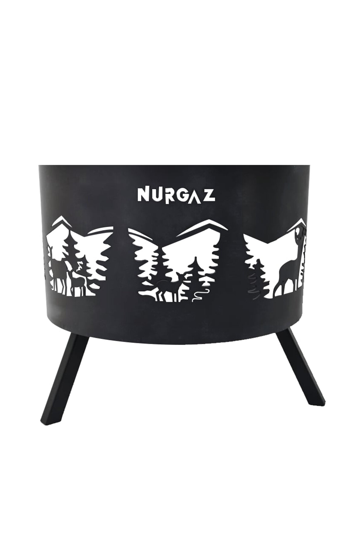 Nurgaz Orman Şöminesi Geyik Desenli NG OSG