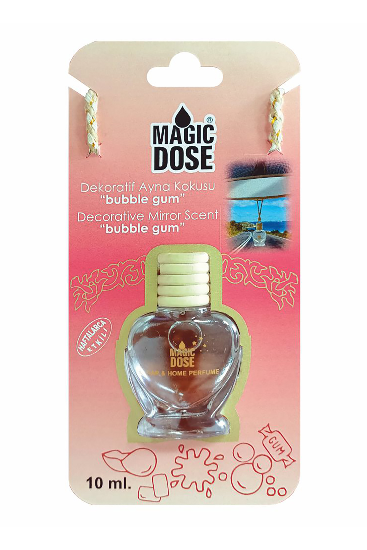Magic Dose Ahşap Oto Kokusu Bubble Gum FA1-355