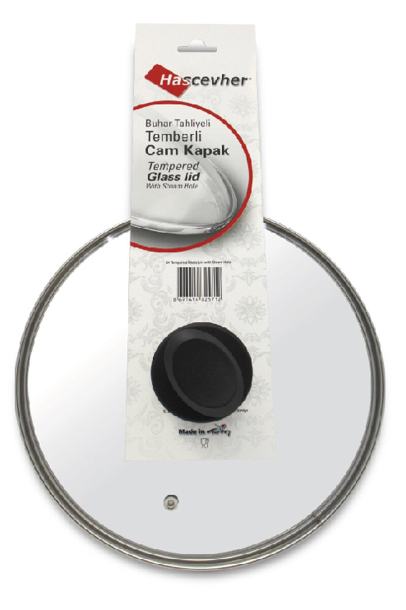 Hascevher Cam Kapak 24 Cm