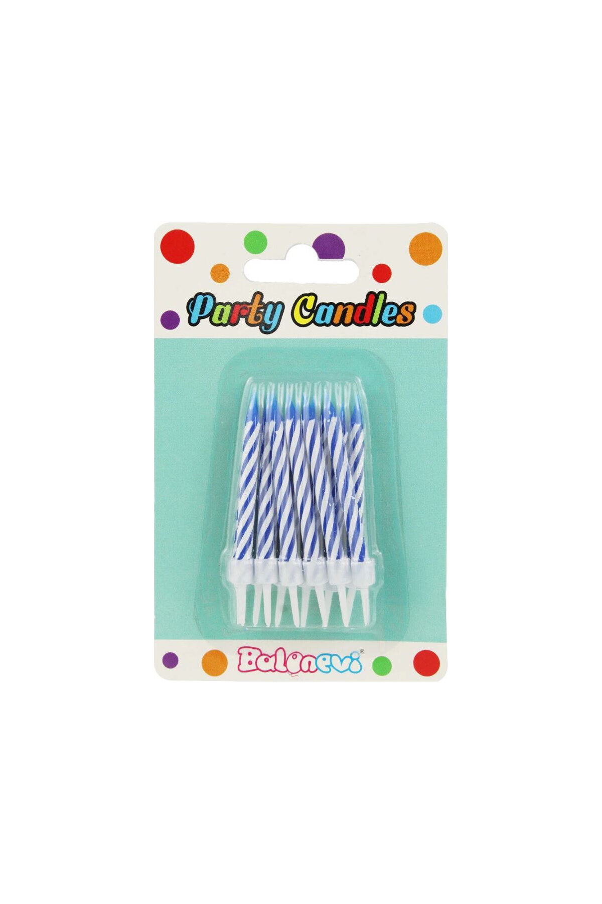 Oyuncak Mavi Altlıklı Mum