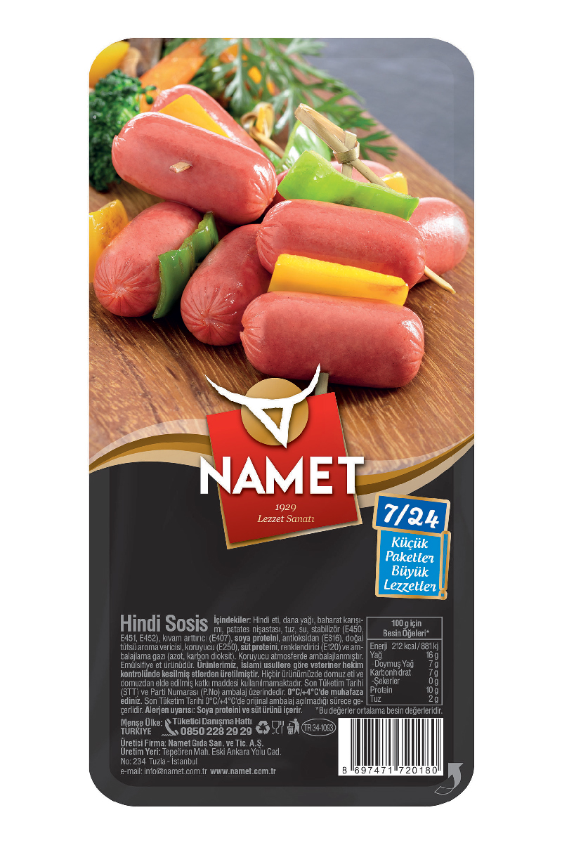Namet 7/24 Hindi Sosis 140 G
