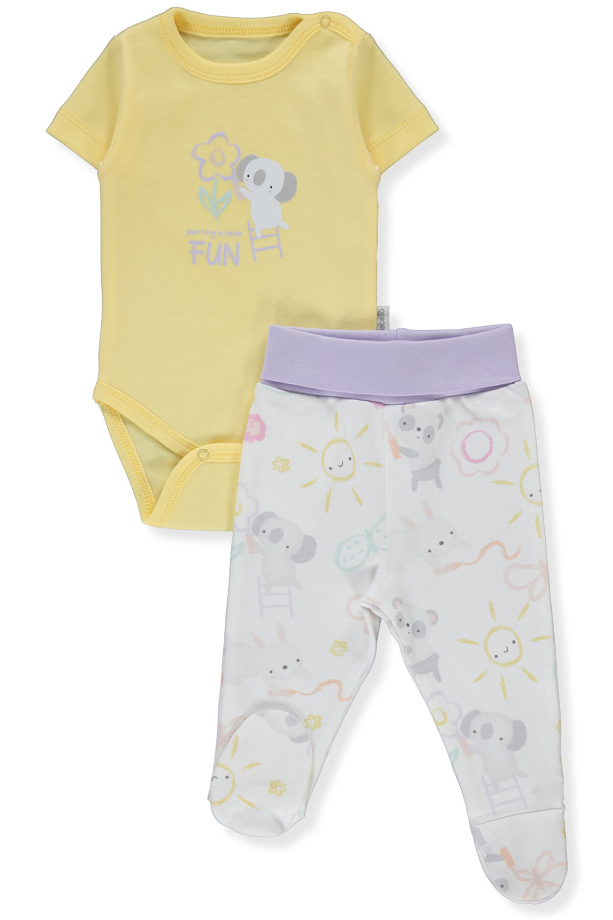 Bebetto Bebek Body 2'li T3376