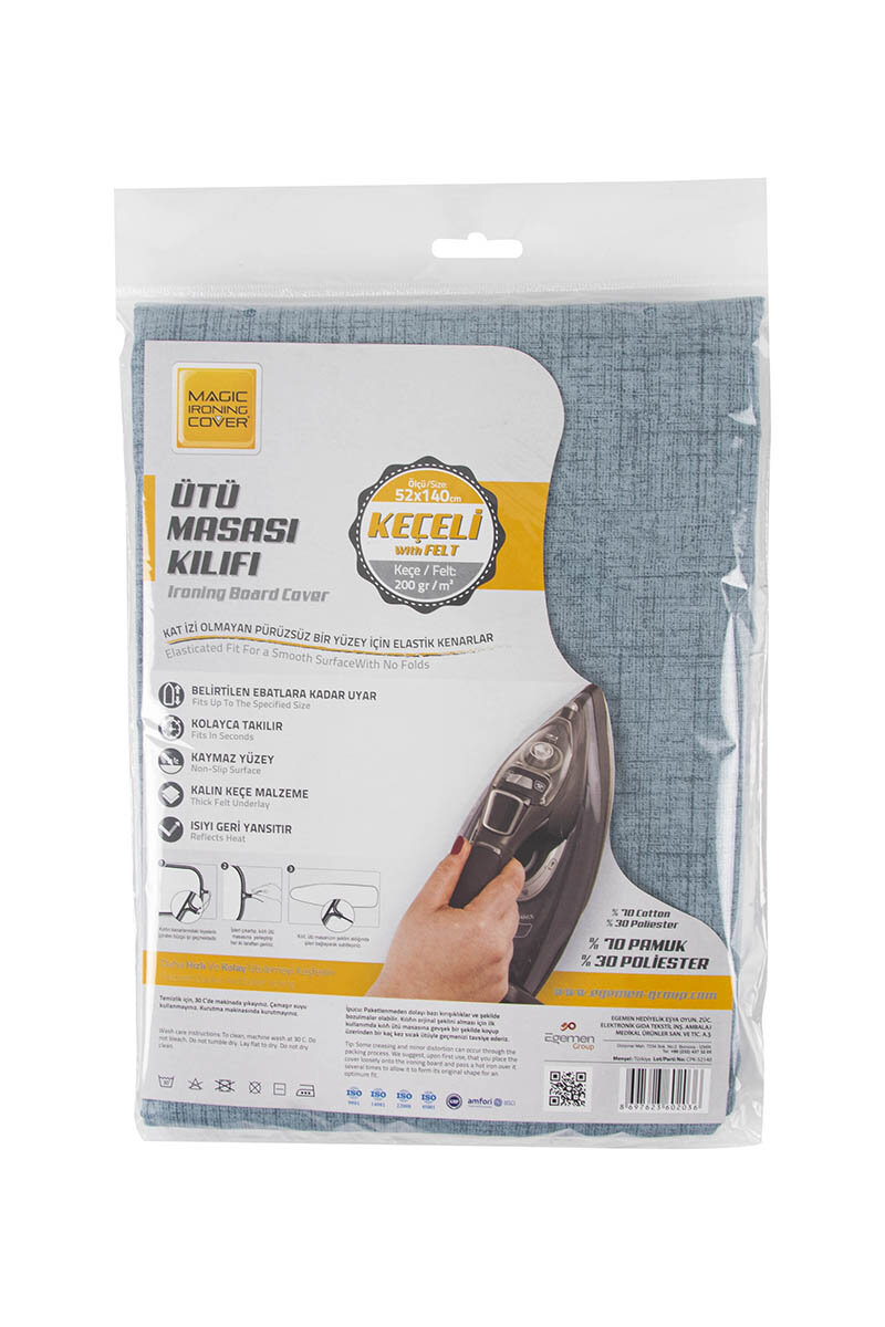 Egemen keçeli Ütü Masası Klılıfı 52*140CM 200 gr Keçe