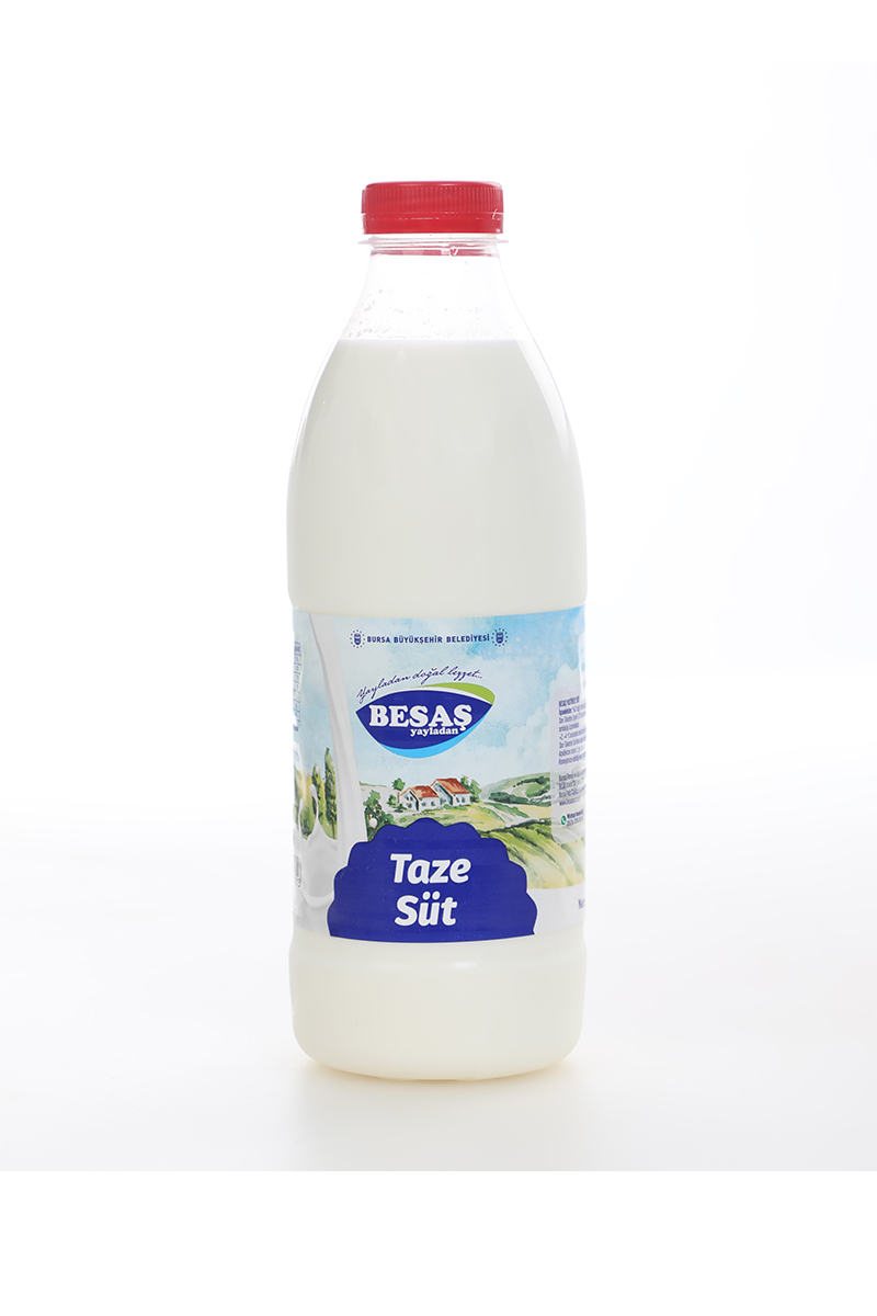 Besaş Taze Pastörize Süt 1 L