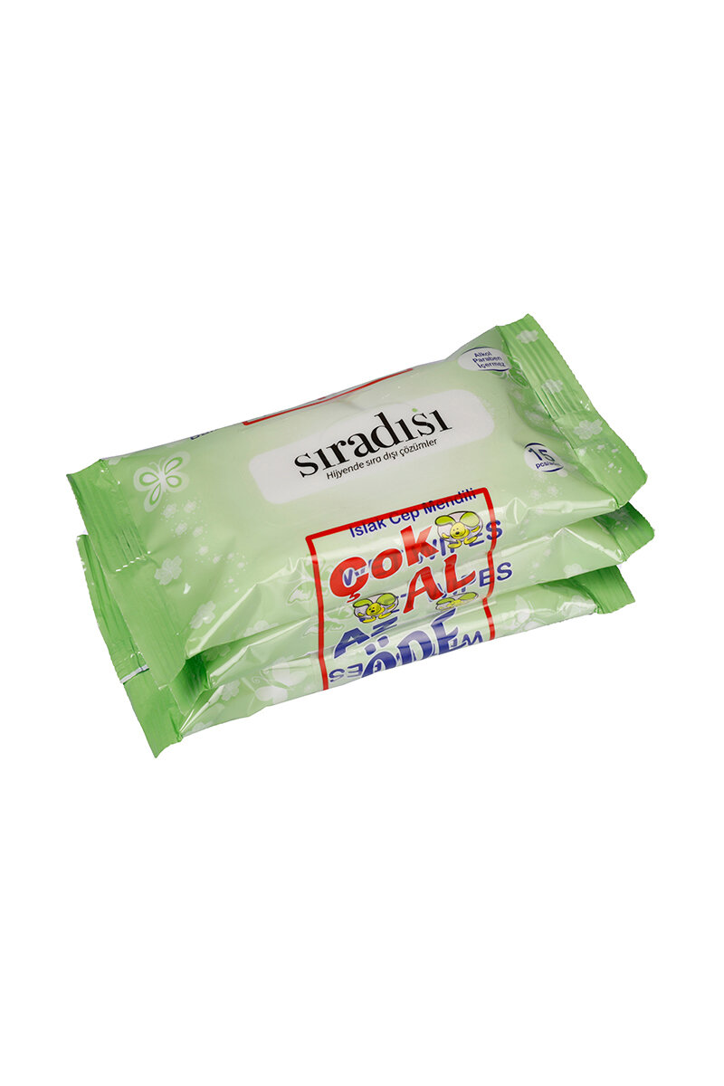Sıradışı Islak Cep Mendil 15 Li 3 Lü Paket