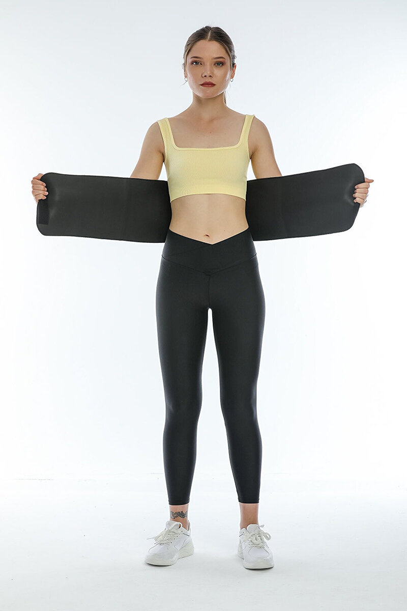 Altis Nb 125 Siyah Termal Sauna Kemer & Bel Korsesi 20 cm