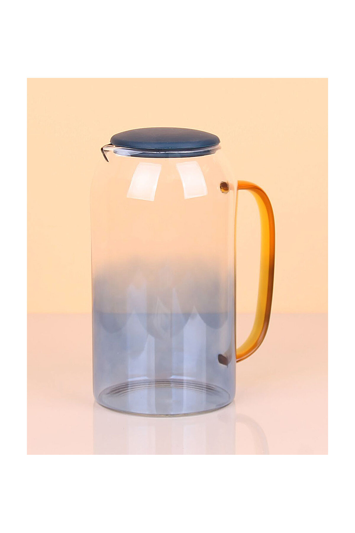 Cambu Renkli Borosilikat Cam Sürahi 1.5 L