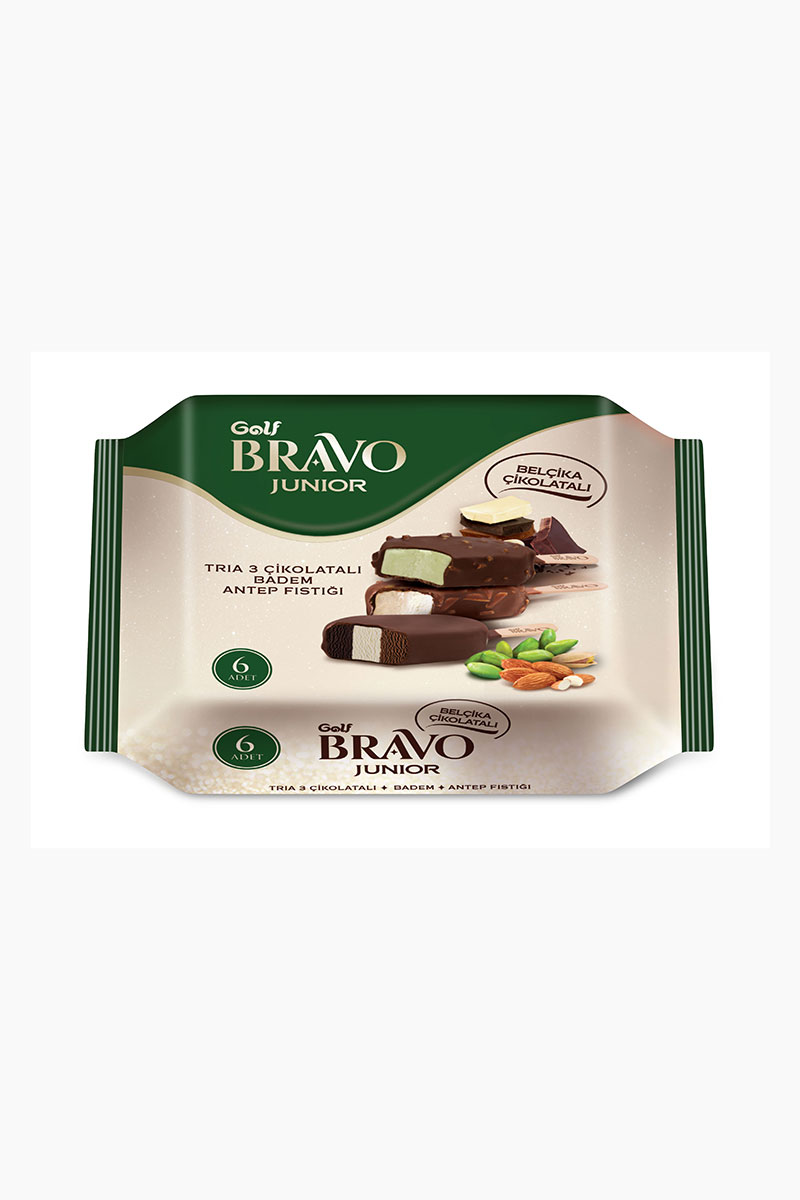 Golf Bravo 6'lı 360 ml Bademli - Antep Fıstıklı - Tria Çikolatalı