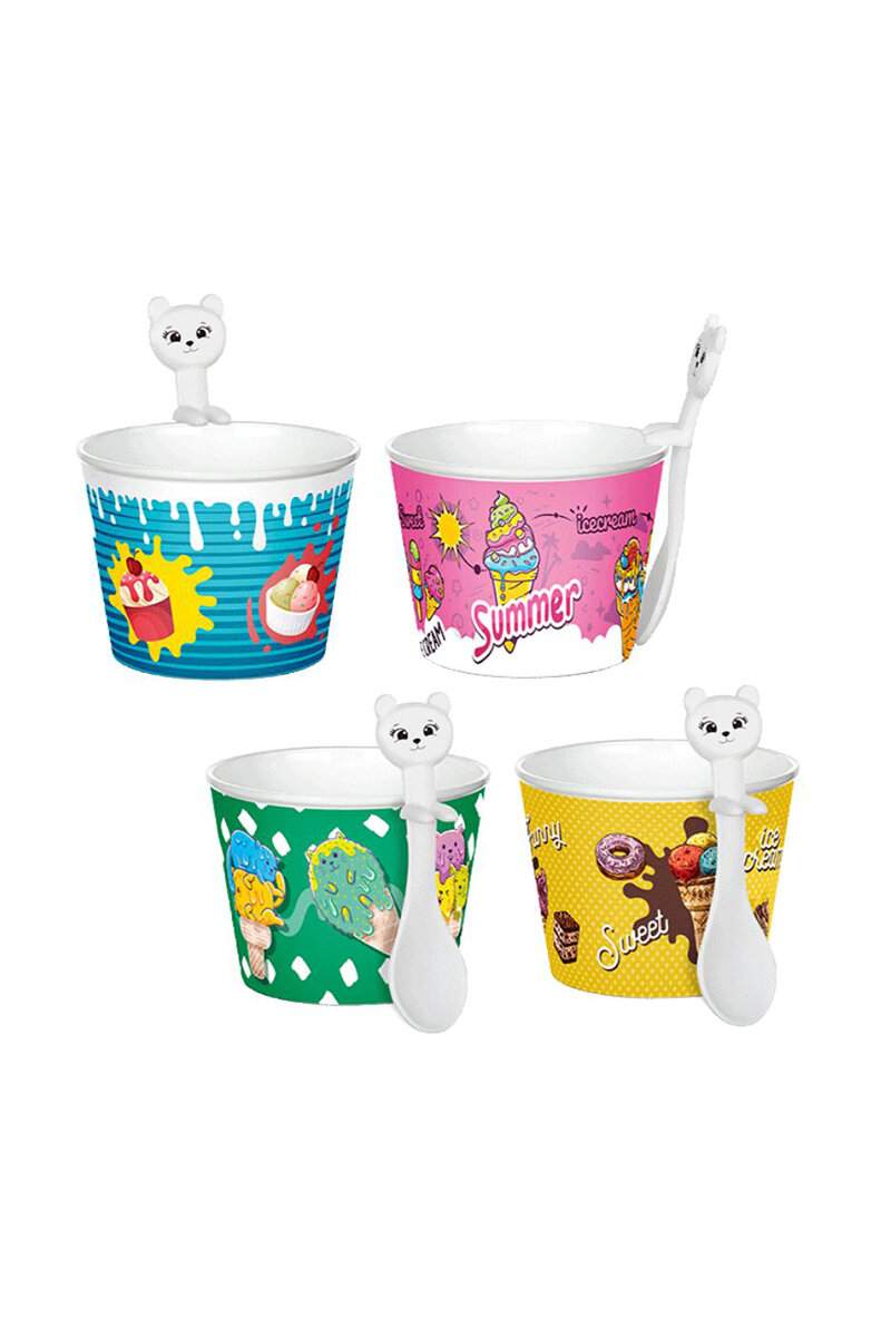 Titiz Cupice Dondurma Seti 4'lü