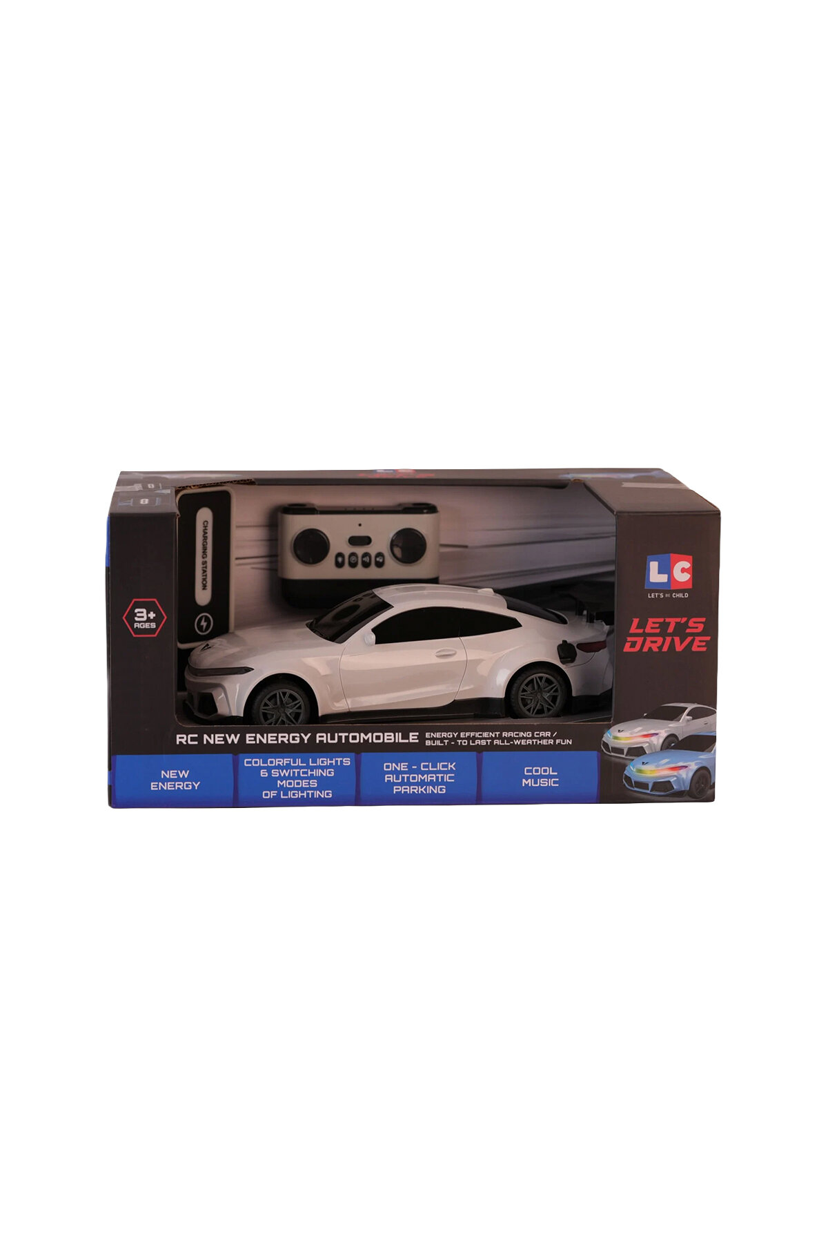 Let's Drive Uzaktan Kumandalı Renkli Işıklı Şarj İstasyonlu Araba 31212