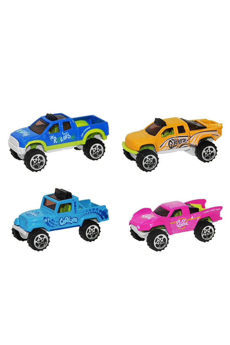 Canem 1/64 Çılgın Renkli Seri Mini Metal Araba