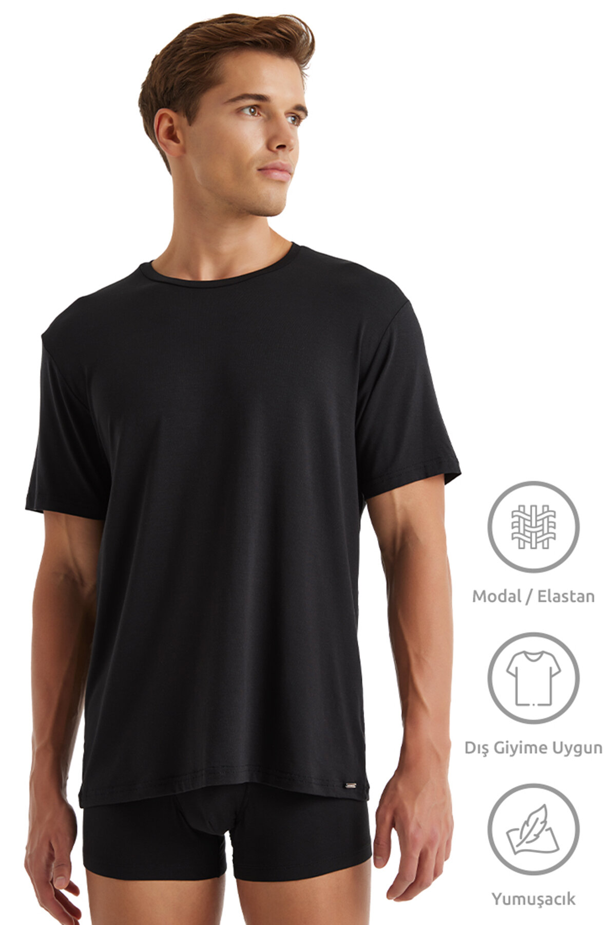 Blackspade Erkek Modal/Tencel Silver Tişört 9306.SYH