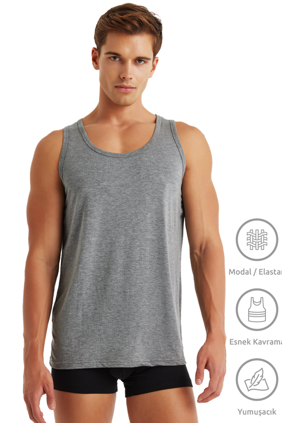 Blackspade Erkek Modal/Tencel Silver Atlet 9305