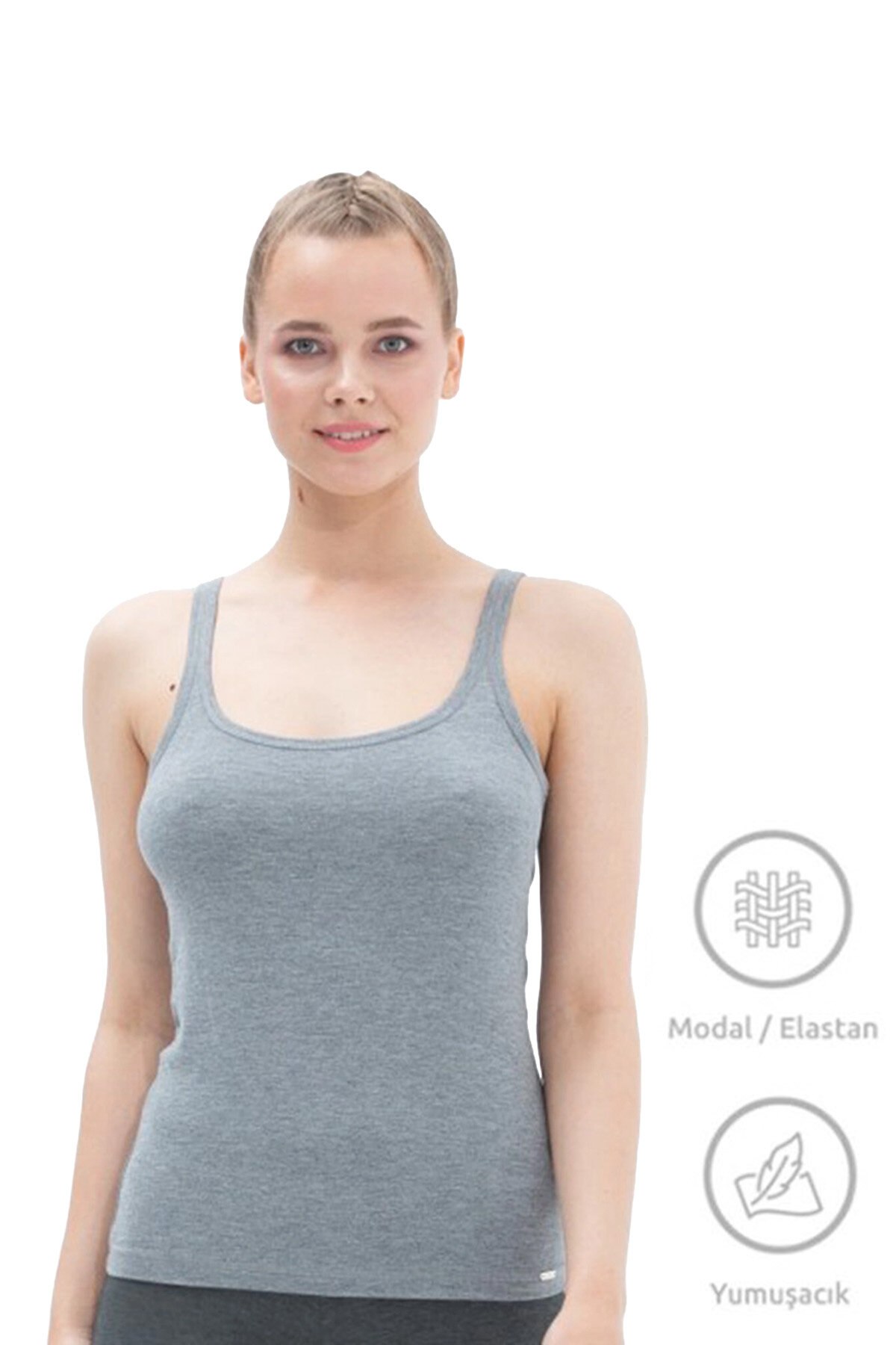 Blackspade Kadın Modal/Tencel Silver Atlet 1624.GRML