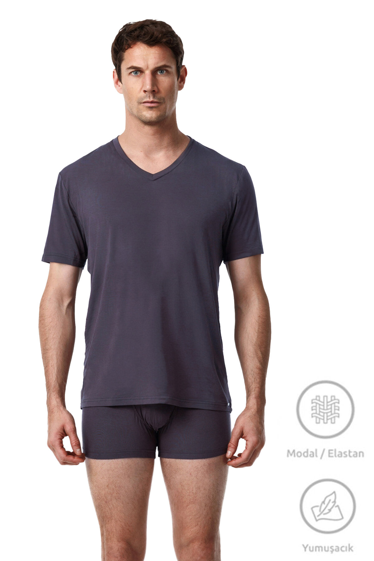 Blackspade Erkek Modal/Tencel Silver Tişört 9308.ANT