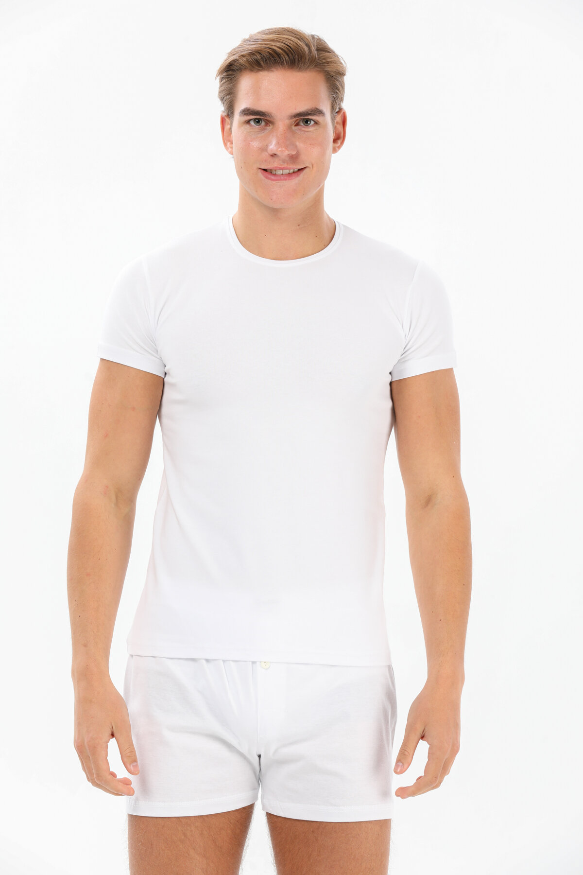 Yıldız Erkek Likralı Kısa Kollu Tişört 90