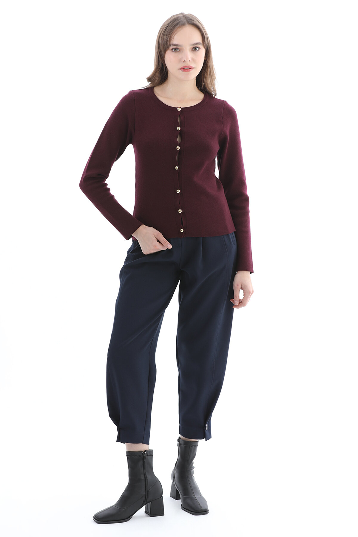 First Company Kadın Düğmeli Hırka 2524BS110094