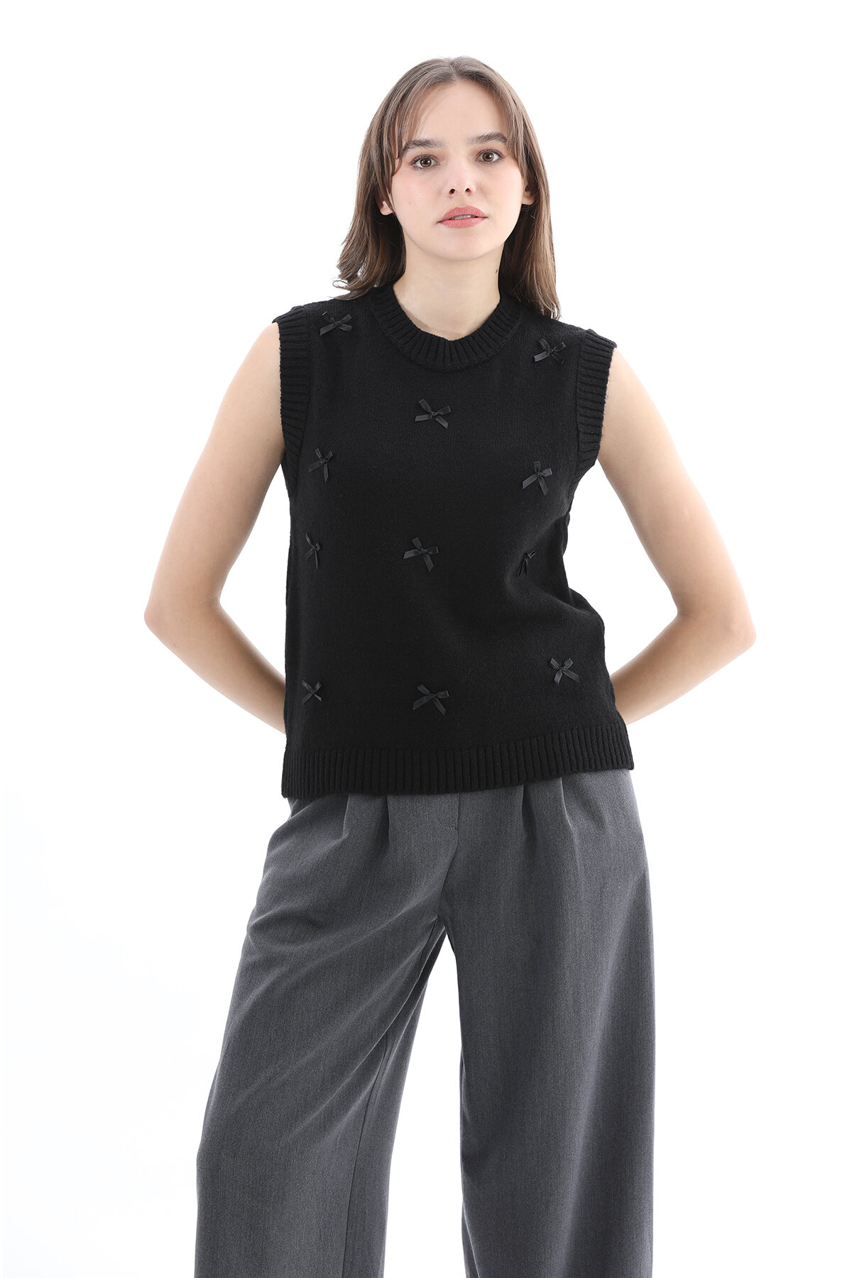 First Company Kadın Fiyonk Detaylı Süveter 2524BS110085