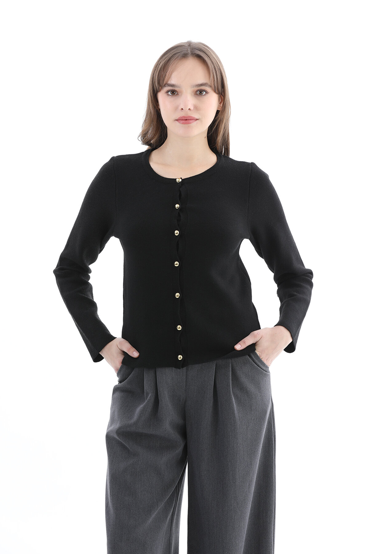 First Company Kadın Düğmeli Hırka 2524BS110094