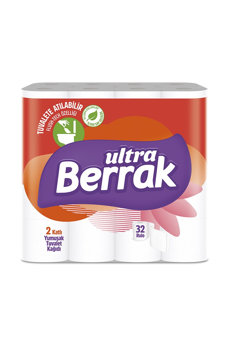 Berrak Ultra Tuvalet Kağıdı 32'li 2 Katlı