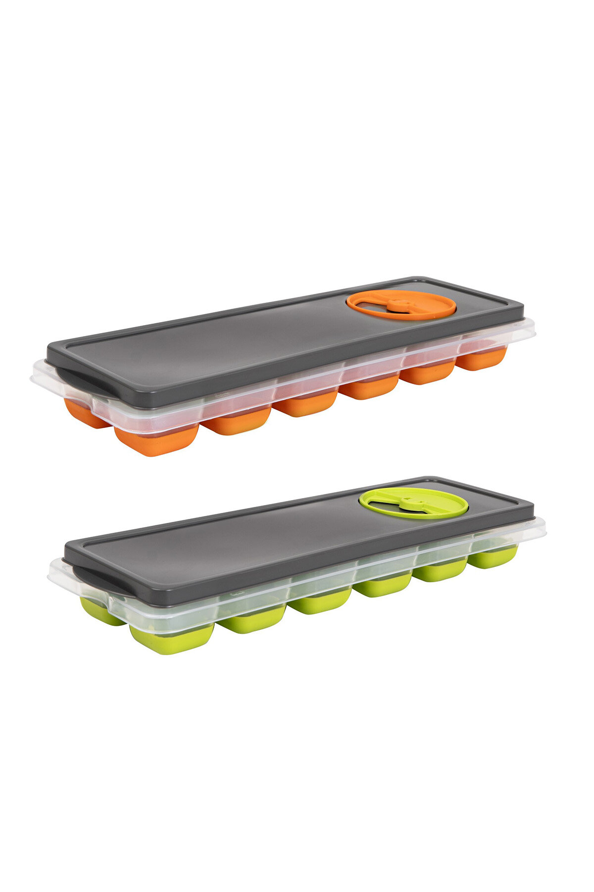 Herevin Kapaklı Buz Kalıbı Turuncu Yeşil